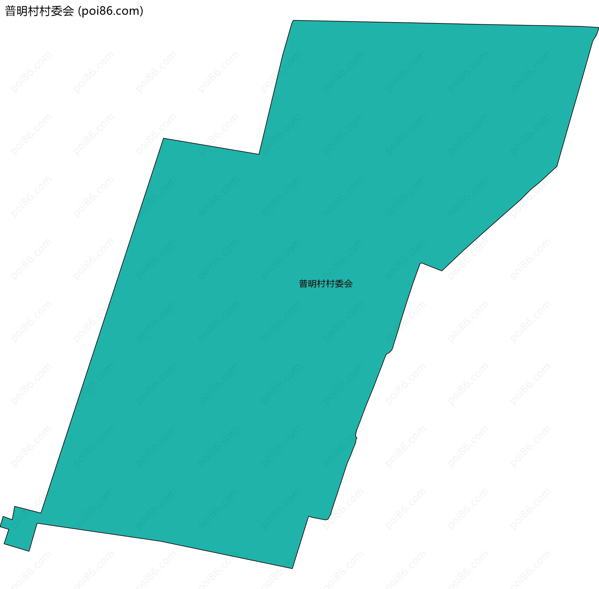 普明村村委会边界地图