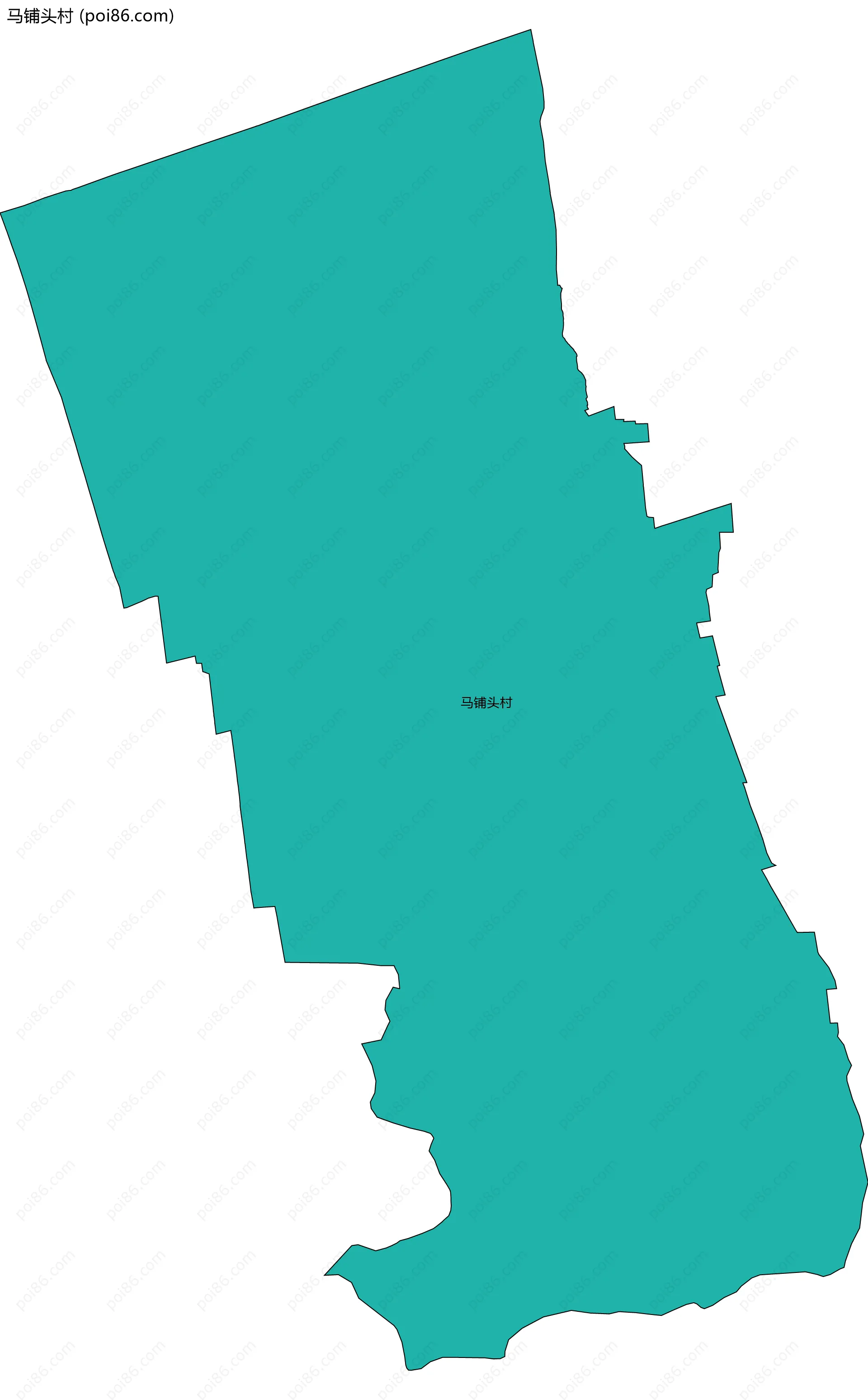 马铺头村边界地图