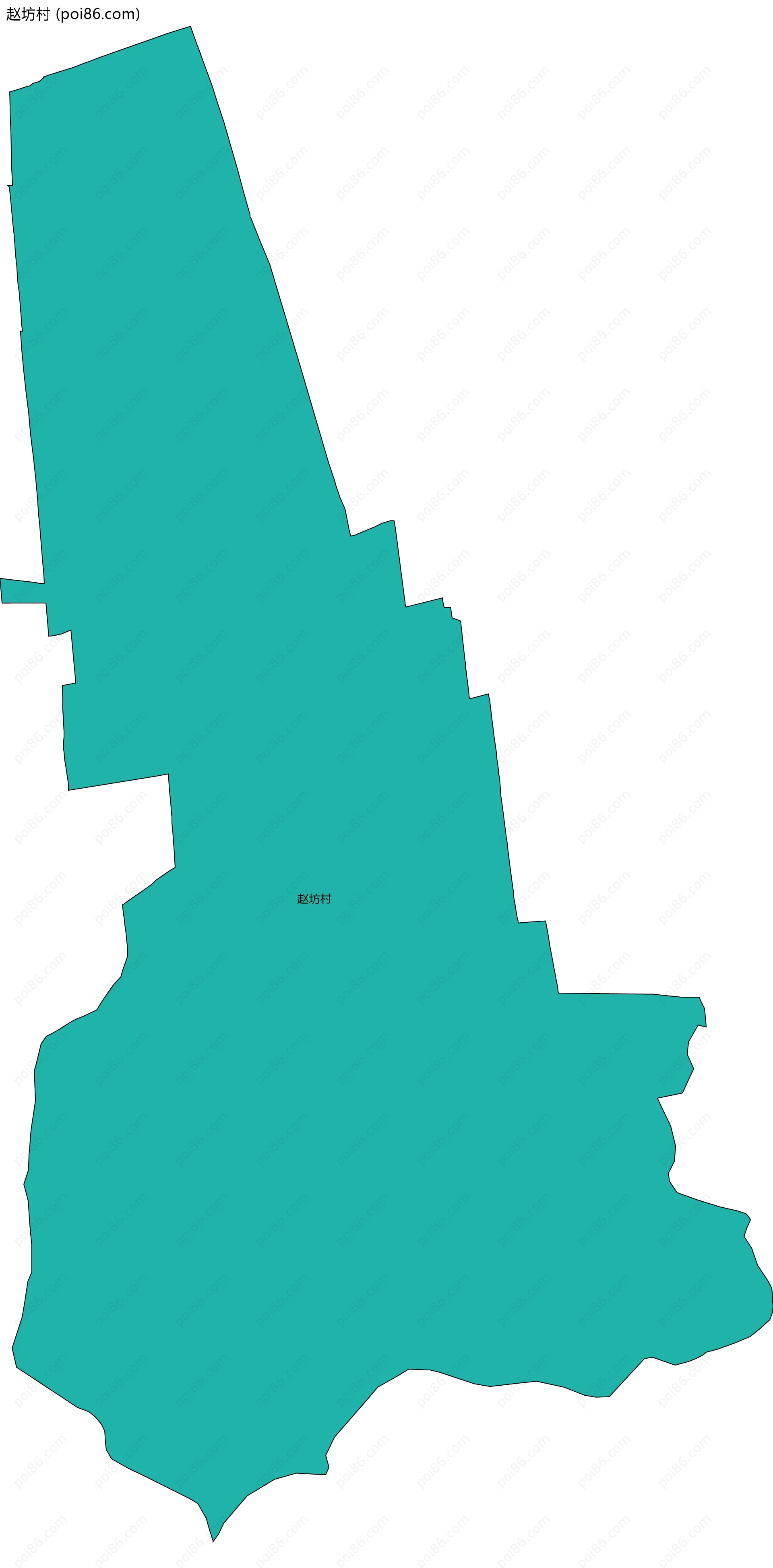 赵坊村边界地图