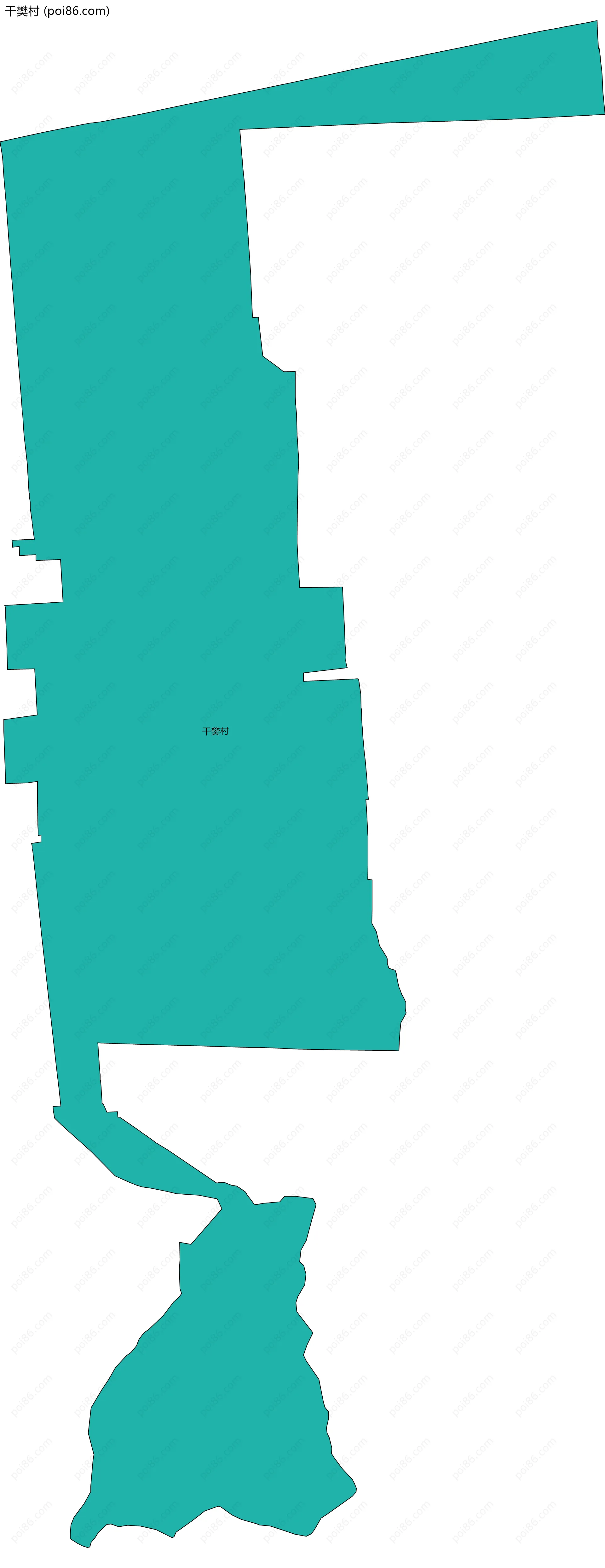 干樊村边界地图