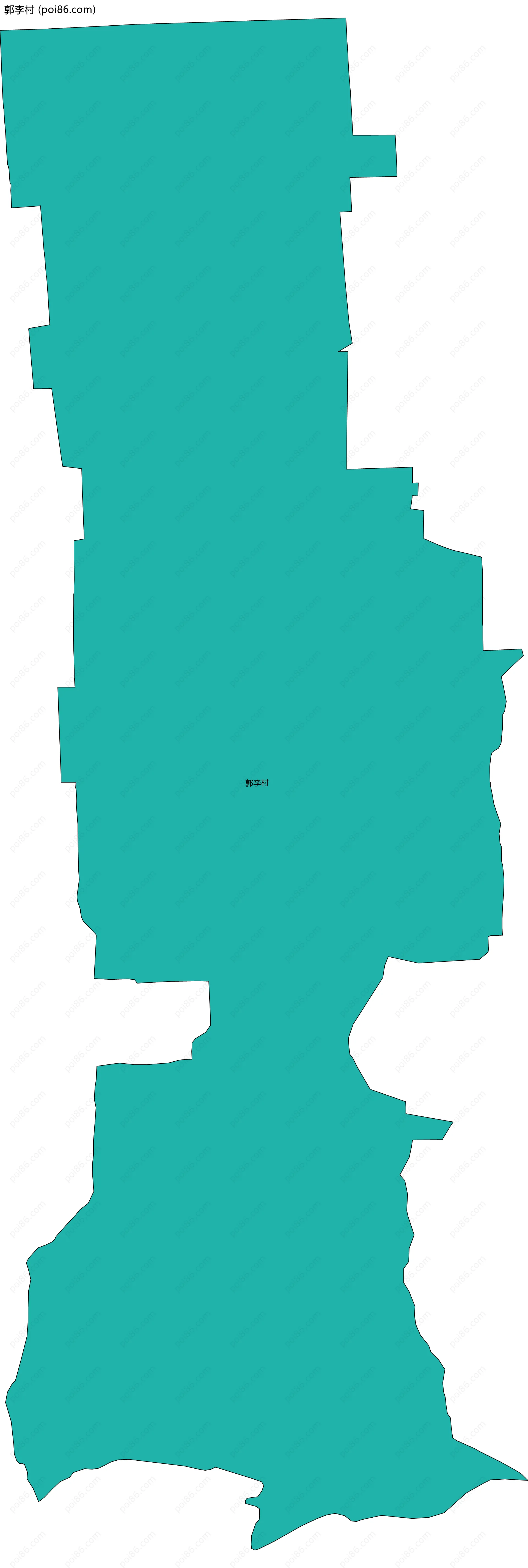 郭李村边界地图