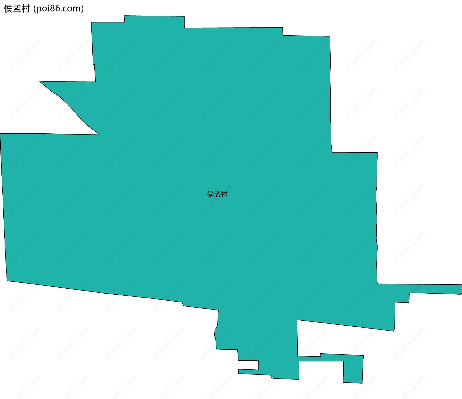 侯孟村边界地图