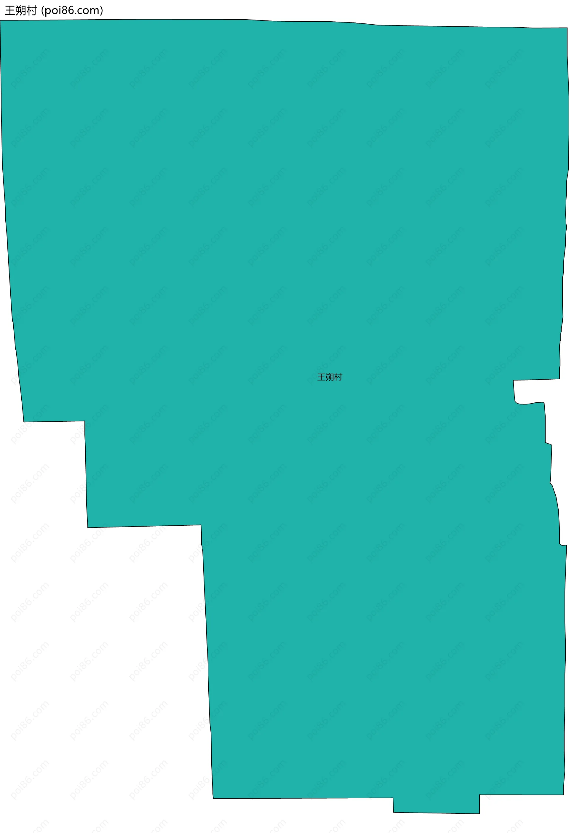 王朔村边界地图