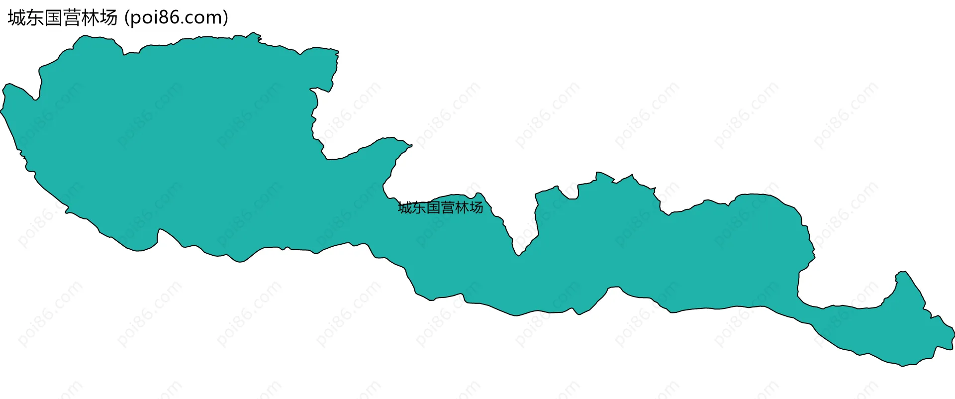 城东国营林场边界地图