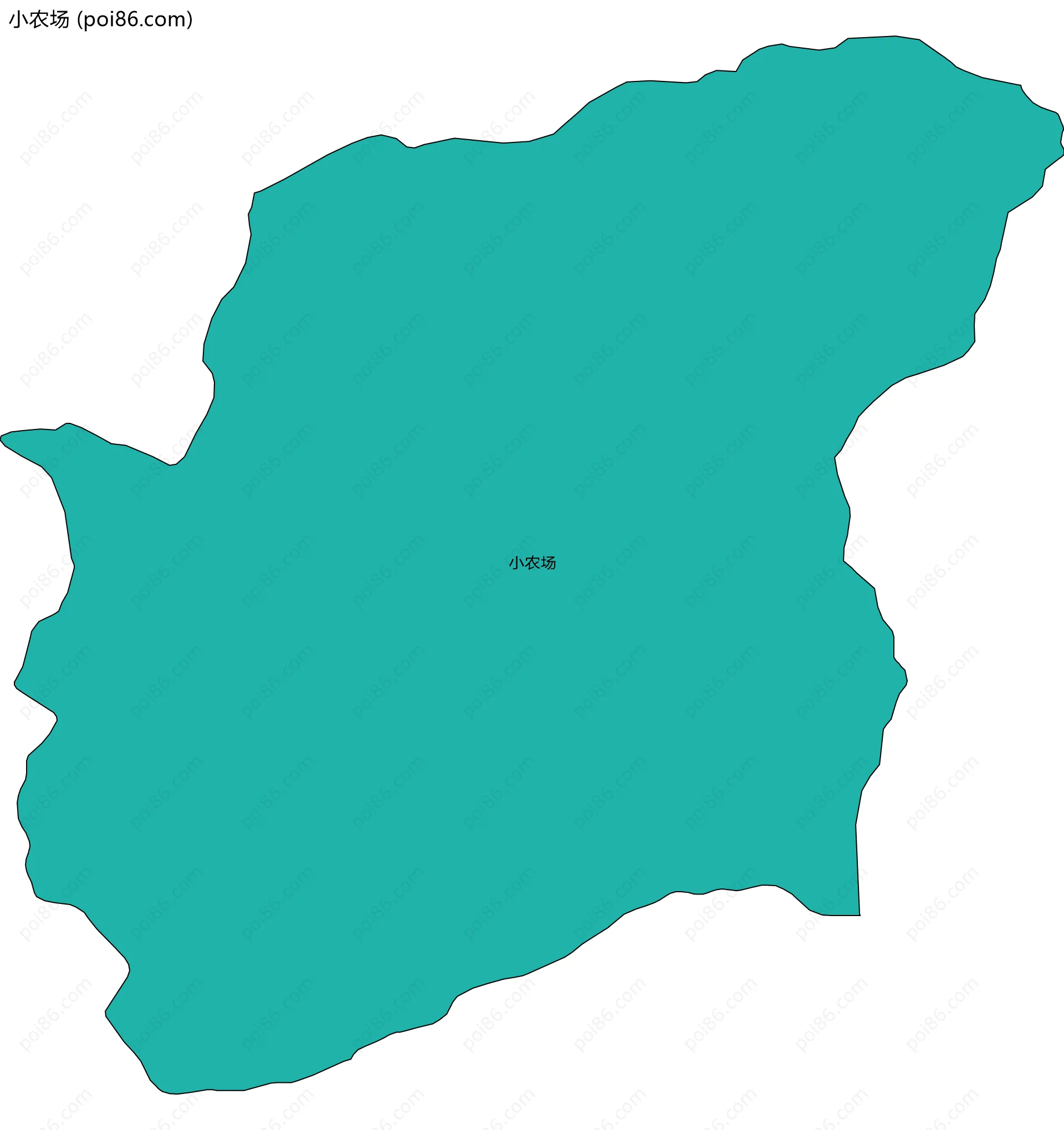 小农场边界地图