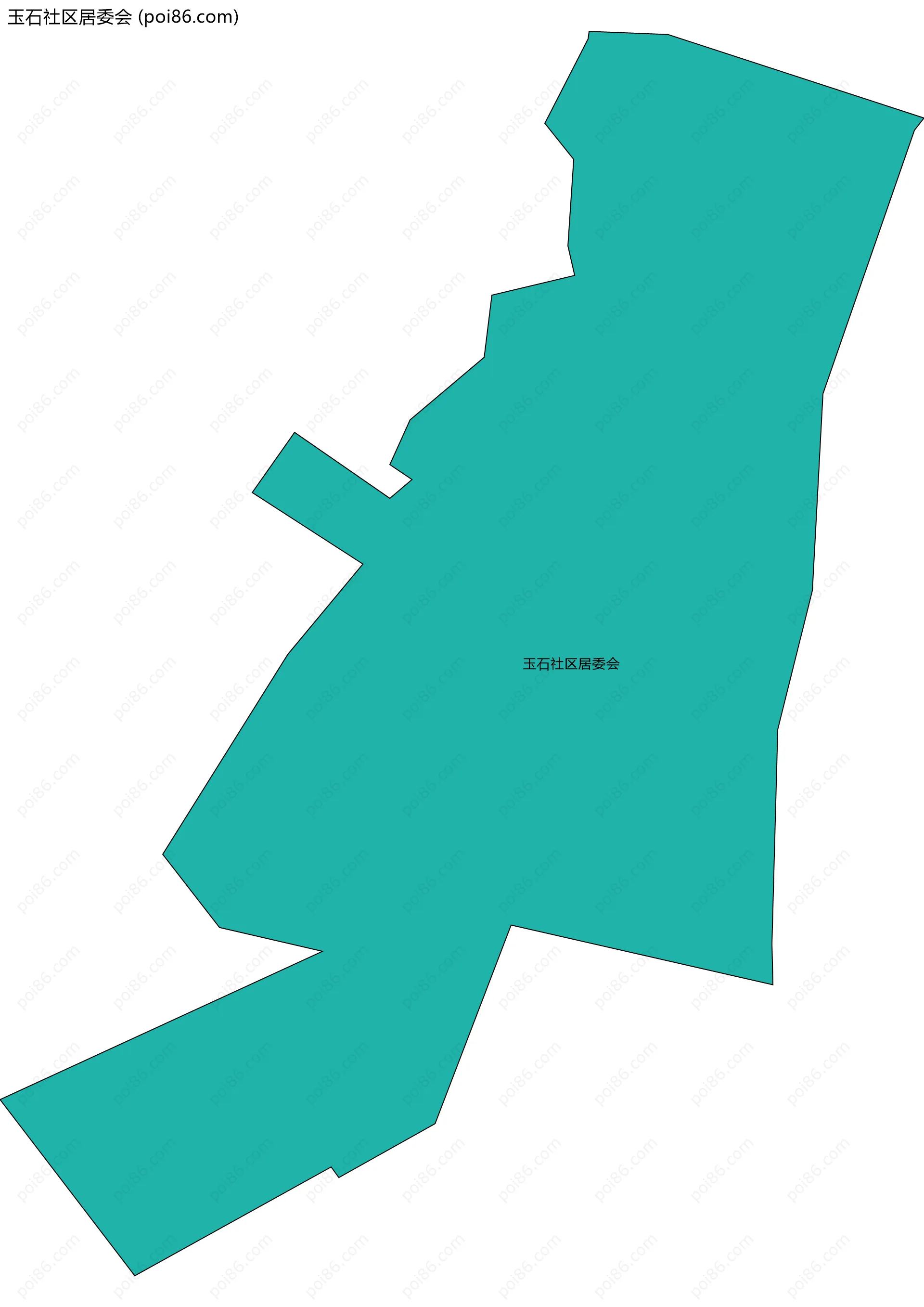 玉石社区居委会边界地图