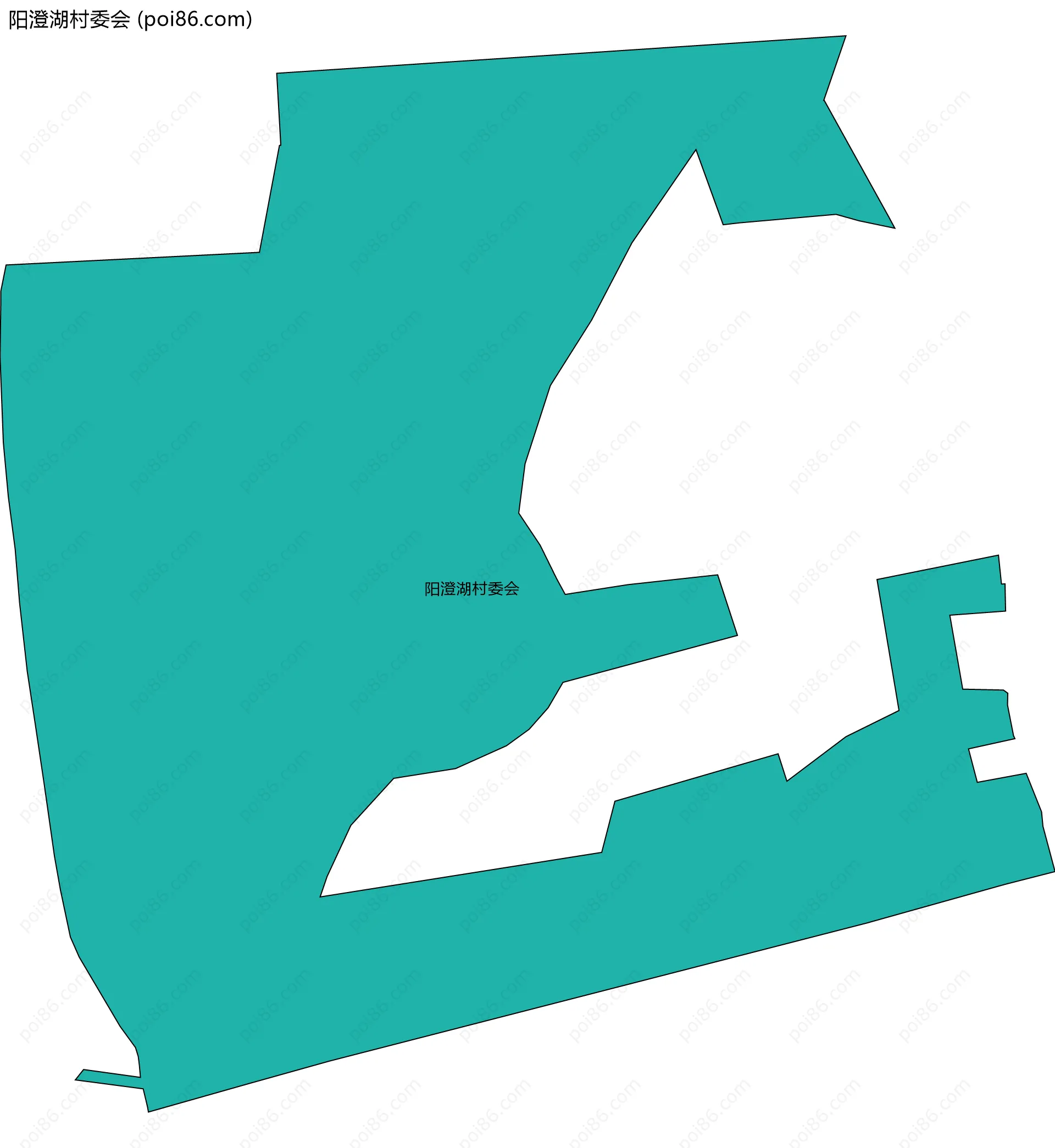 阳澄湖村委会边界地图