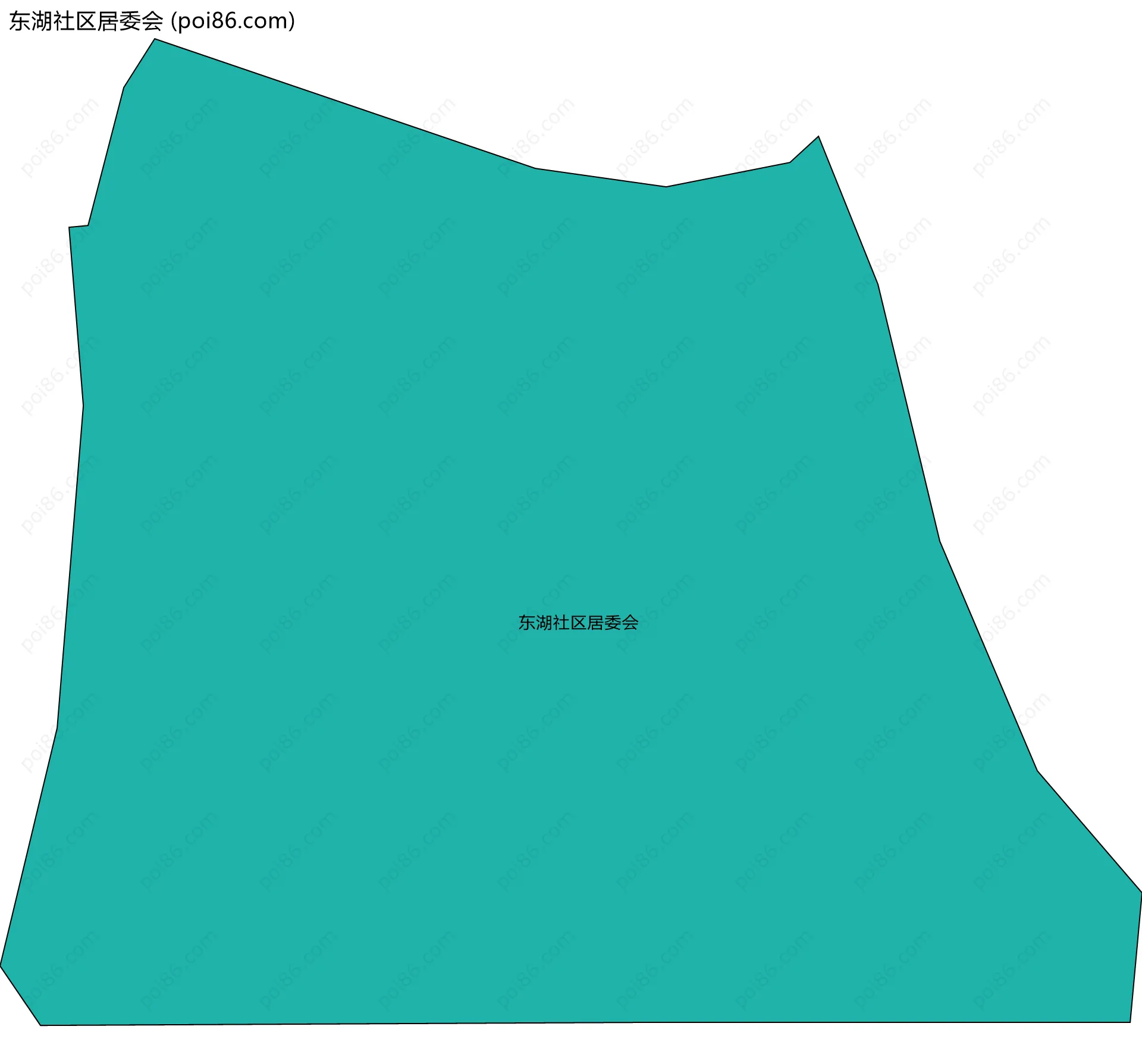 东湖社区居委会边界地图