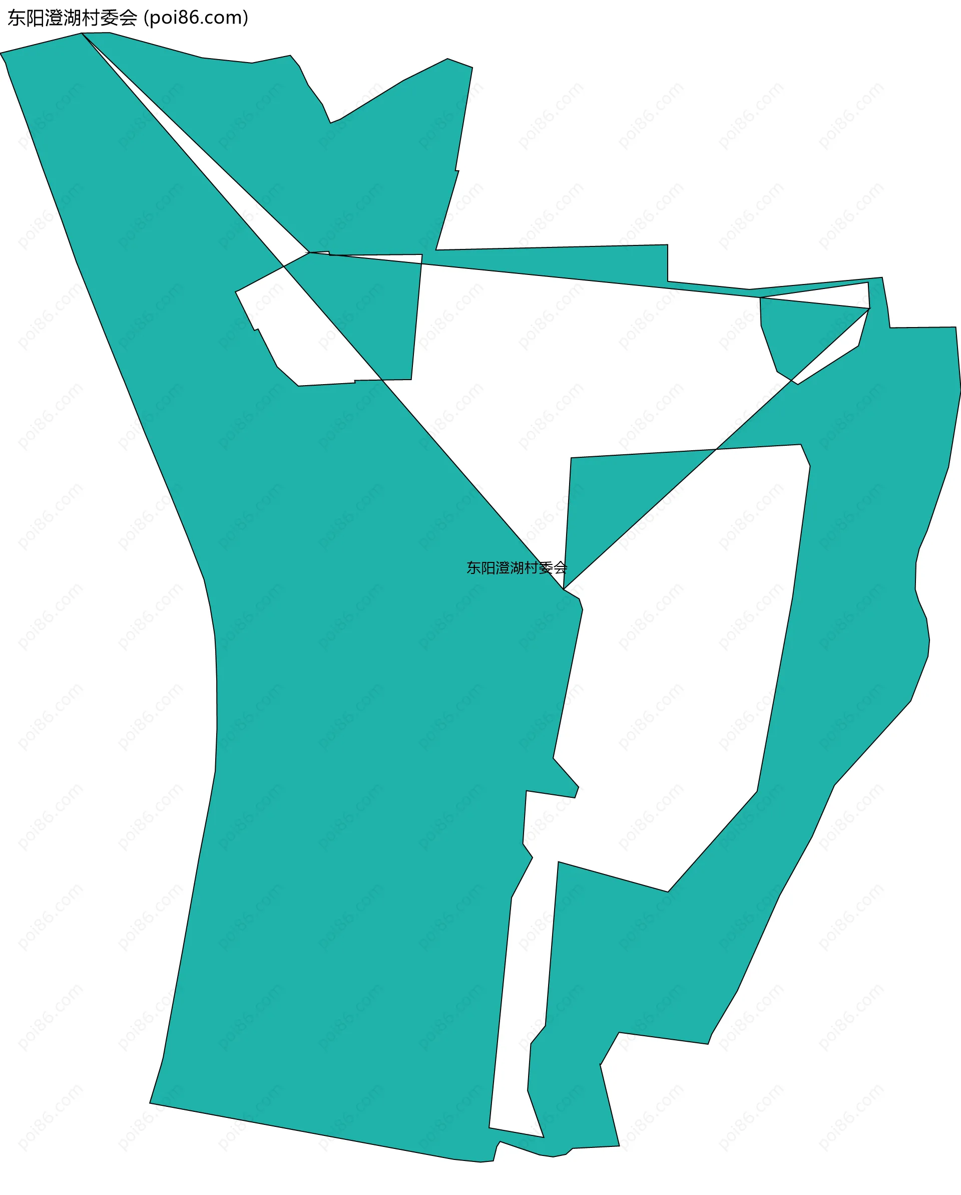 东阳澄湖村委会边界地图