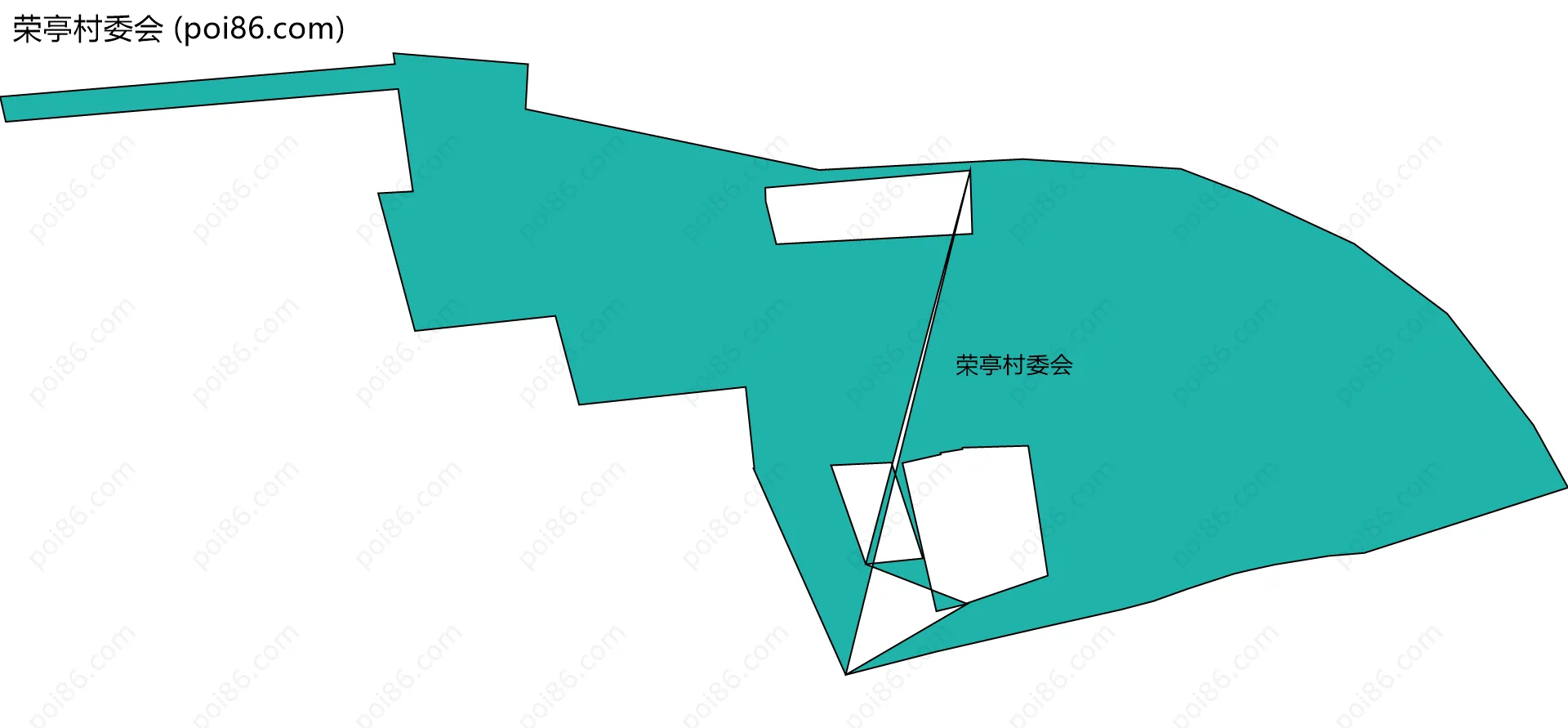 荣亭村委会边界地图
