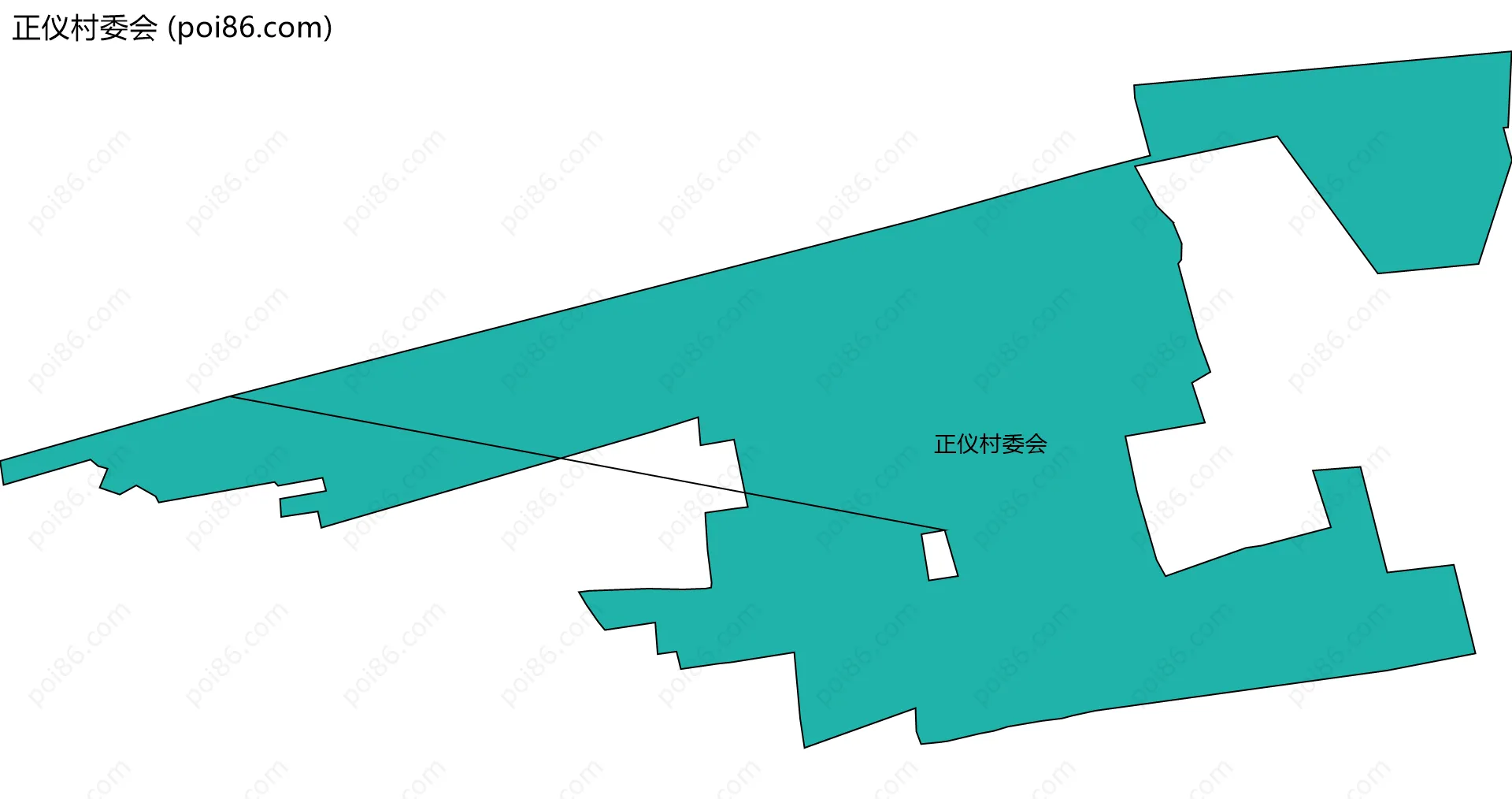 正仪村委会边界地图