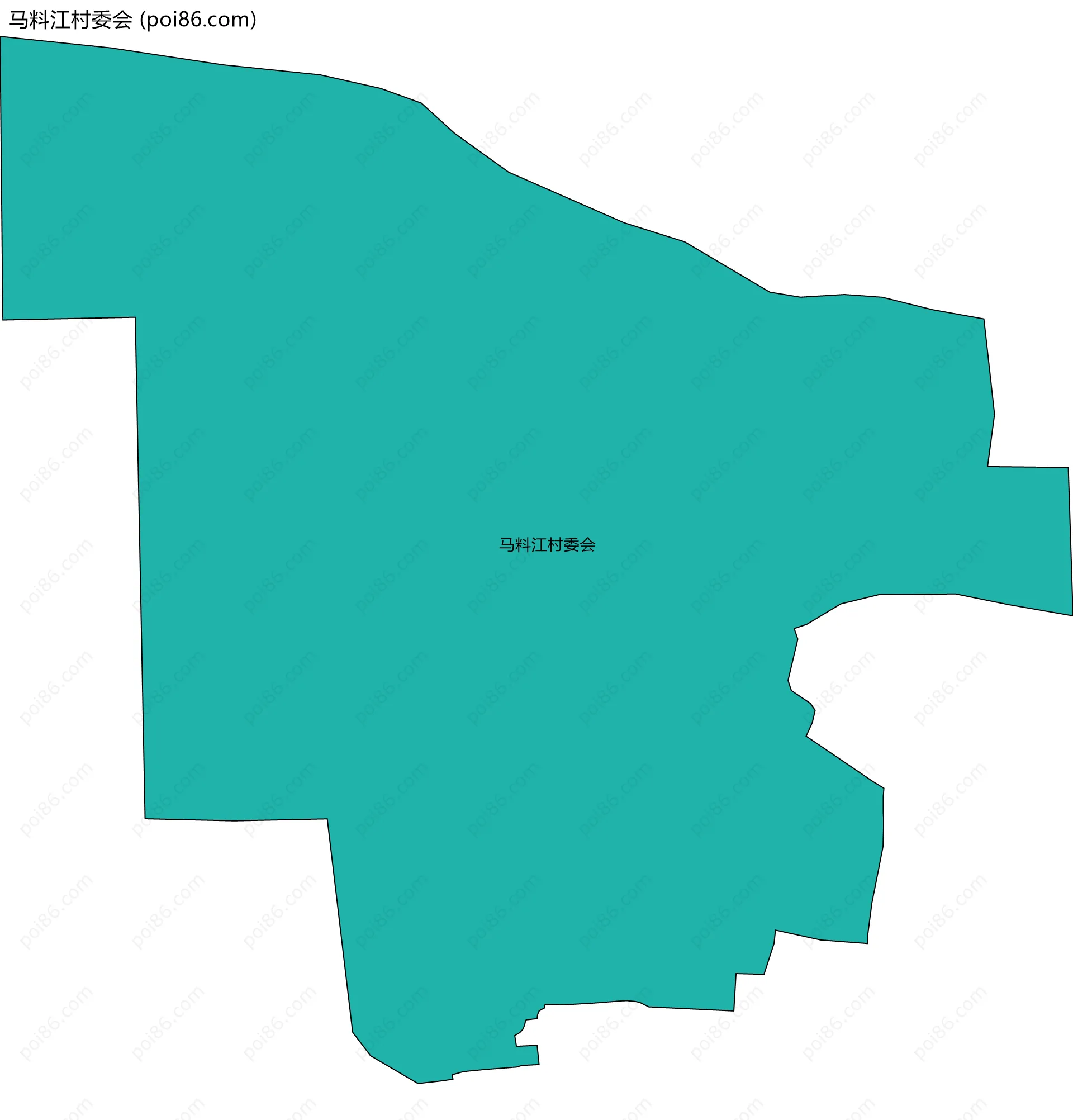 马料江村委会边界地图