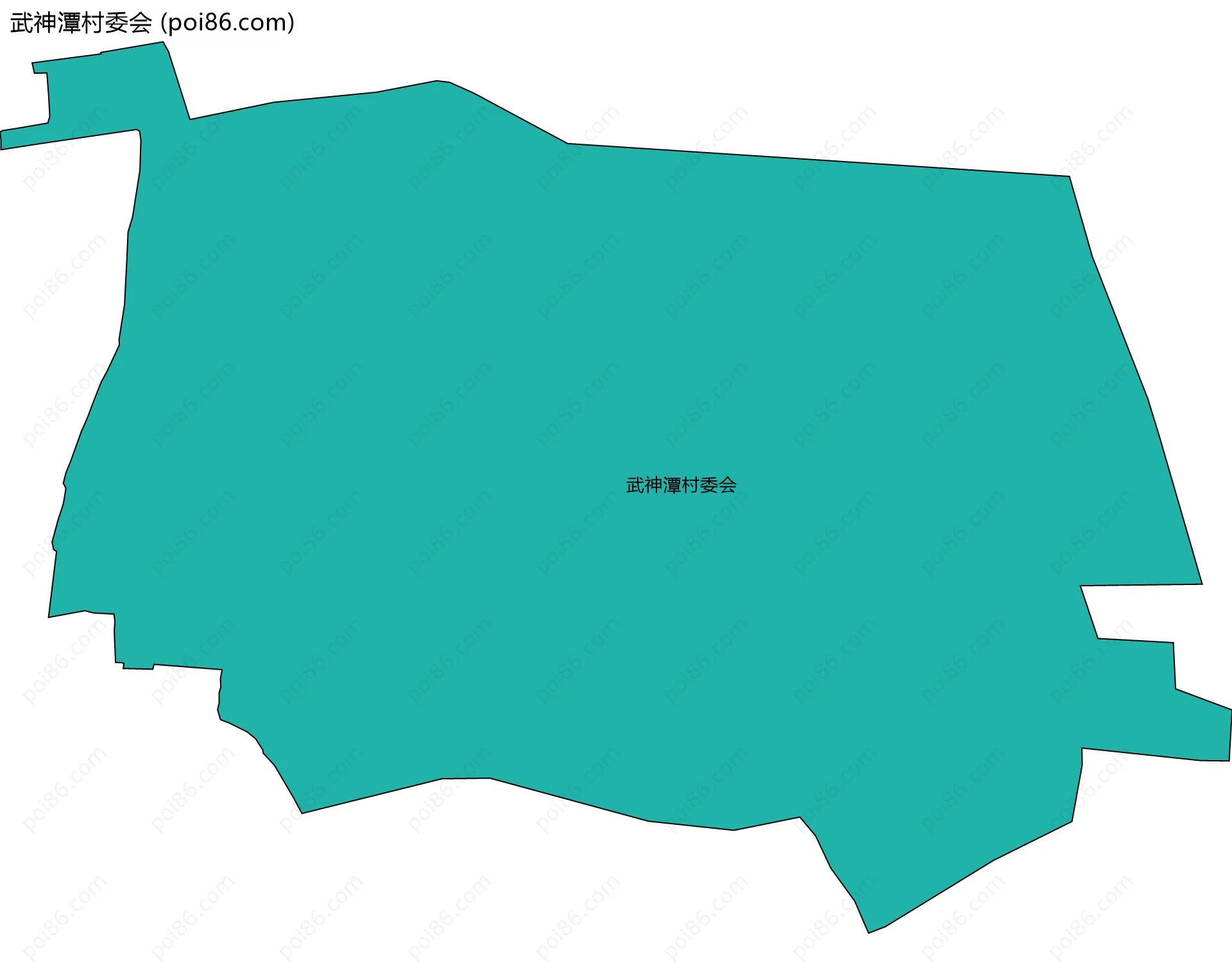 武神潭村委会边界地图