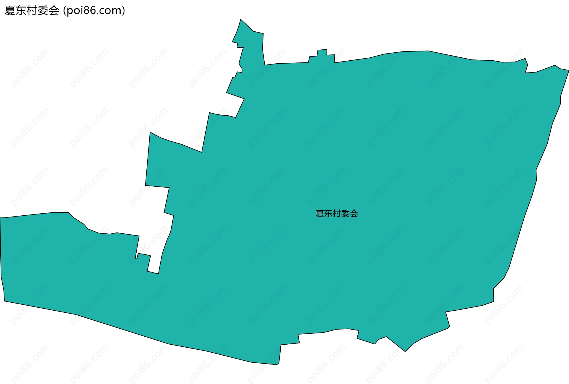 夏东村委会边界地图