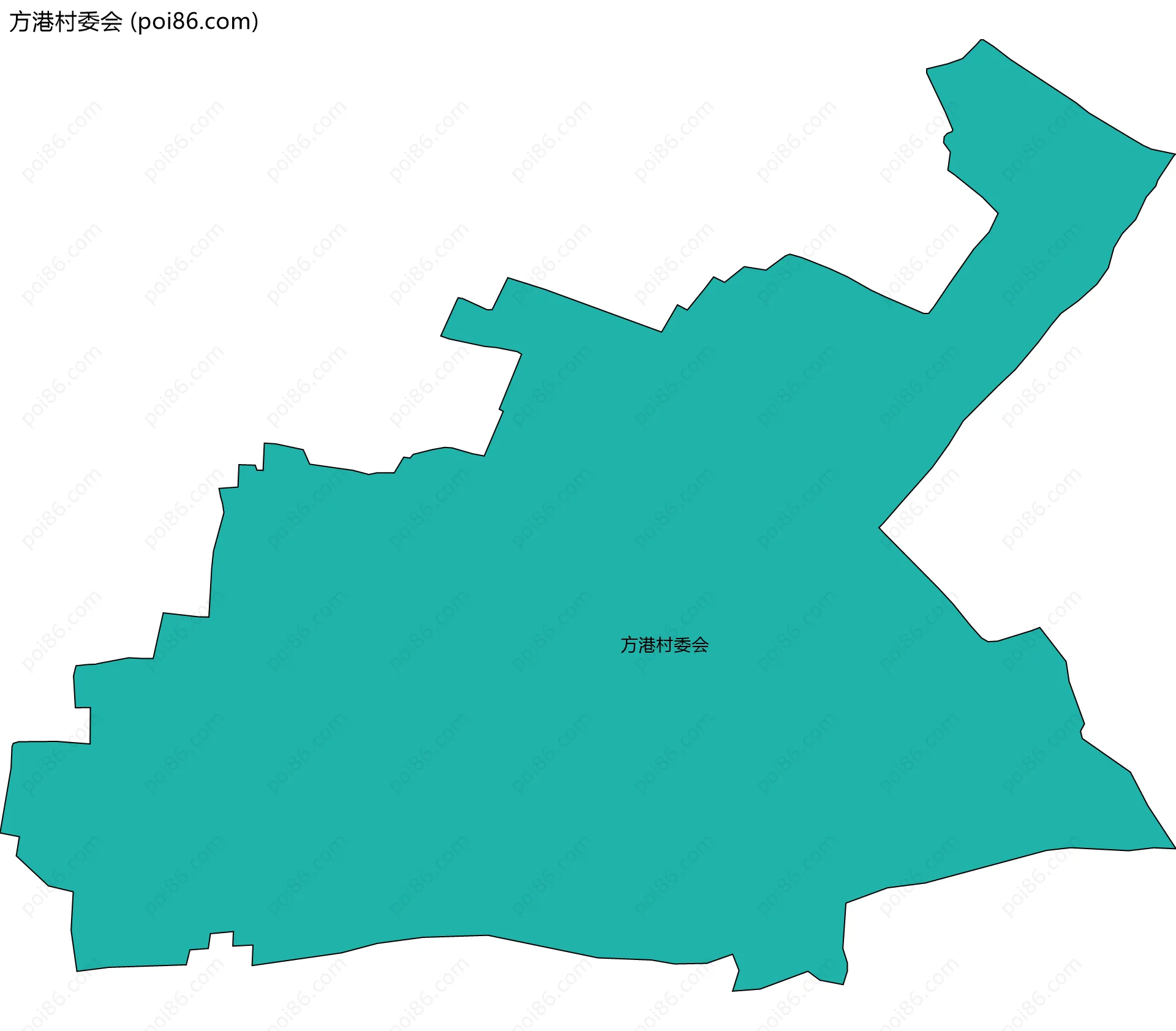 方港村委会边界地图