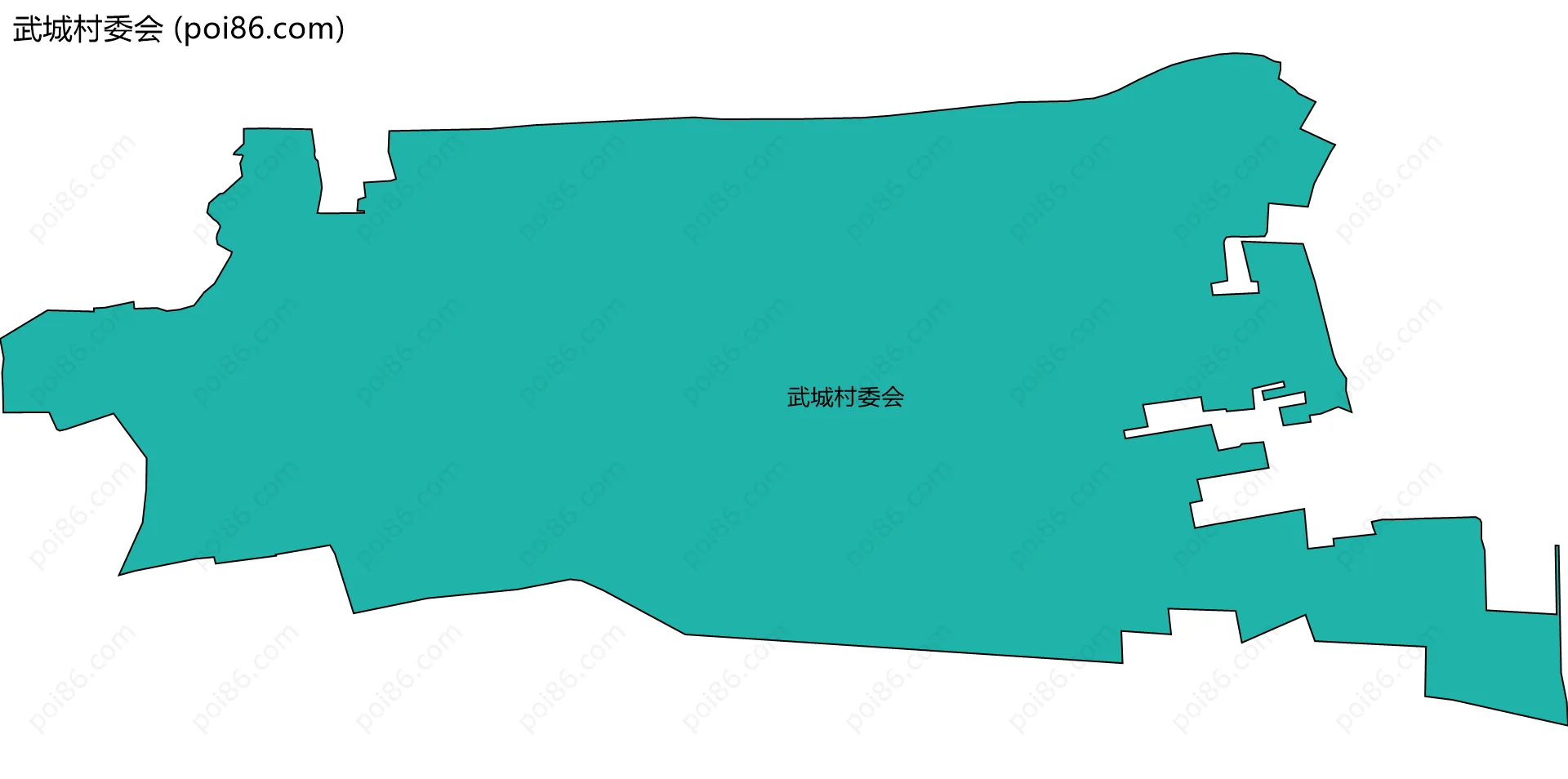 武城村委会边界地图