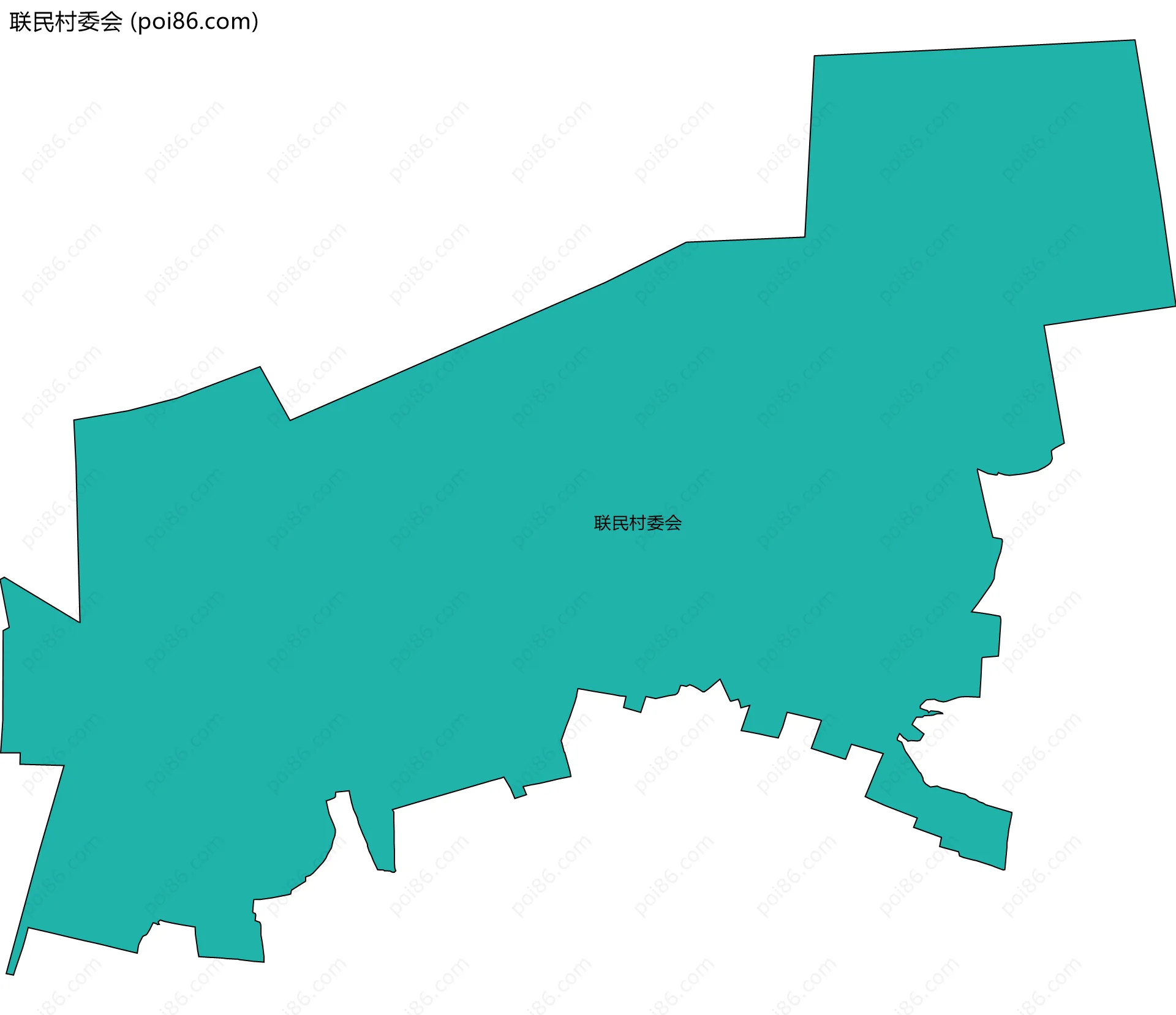 联民村委会边界地图