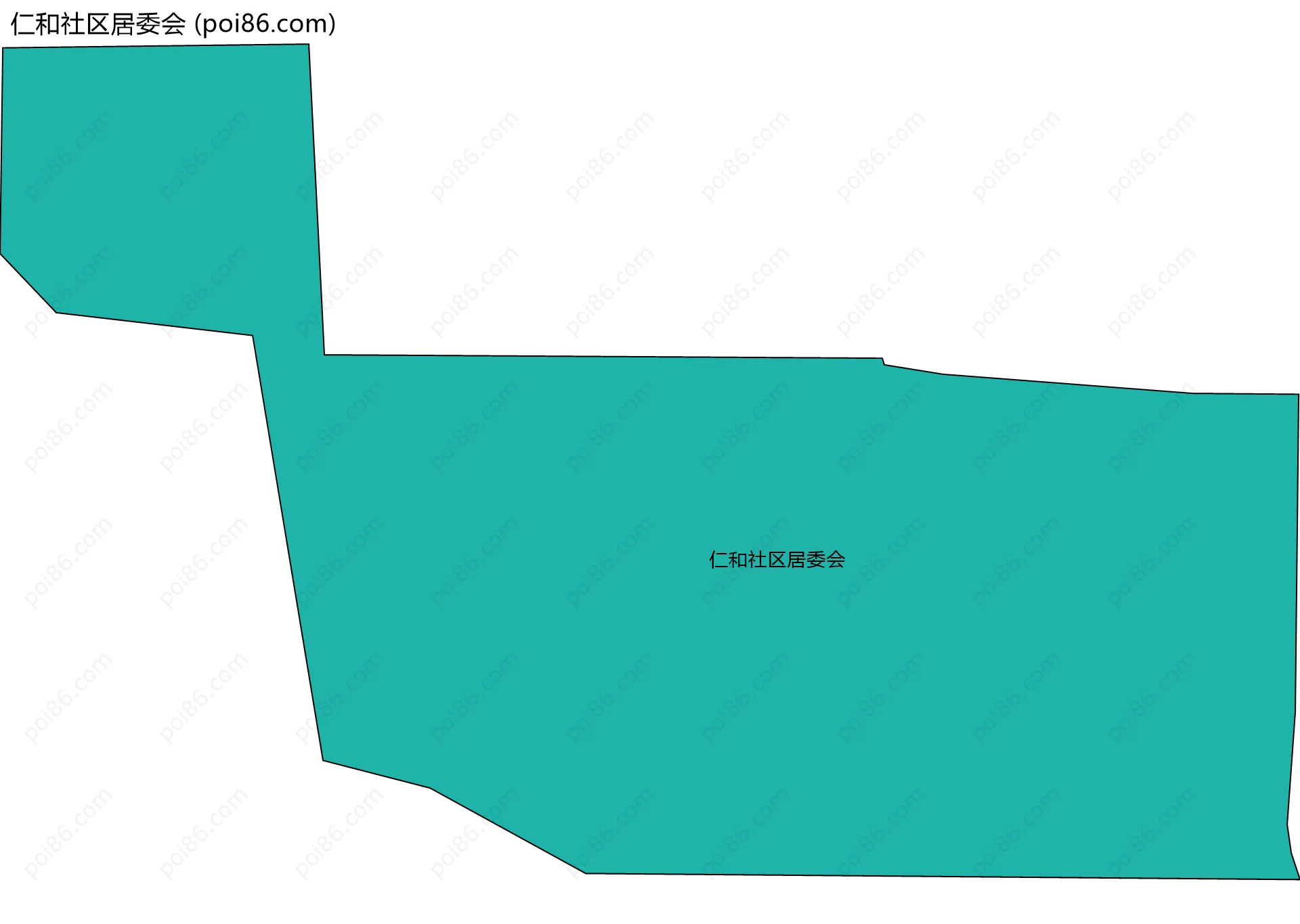 仁和社区居委会边界地图
