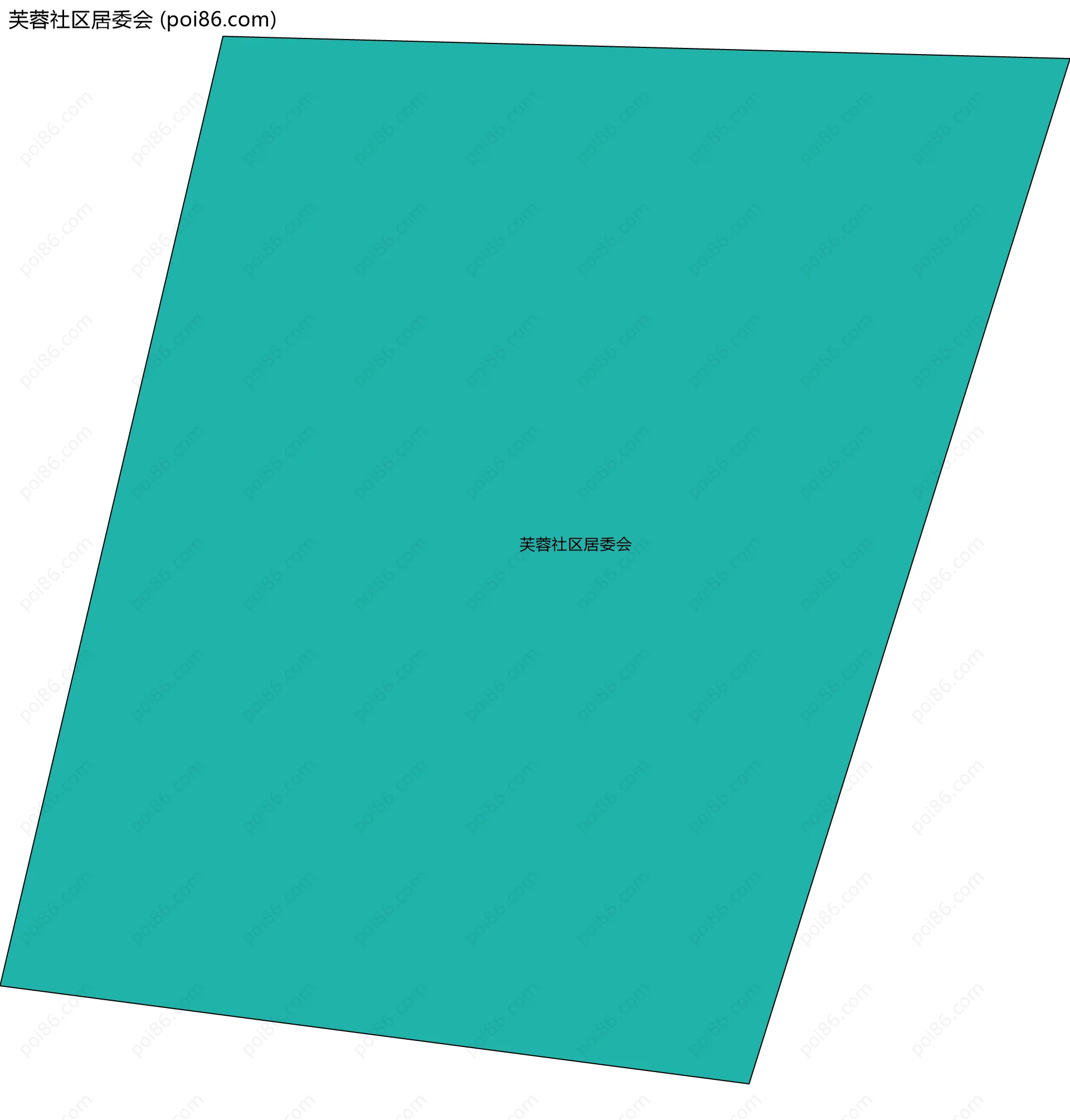 芙蓉社区居委会边界地图