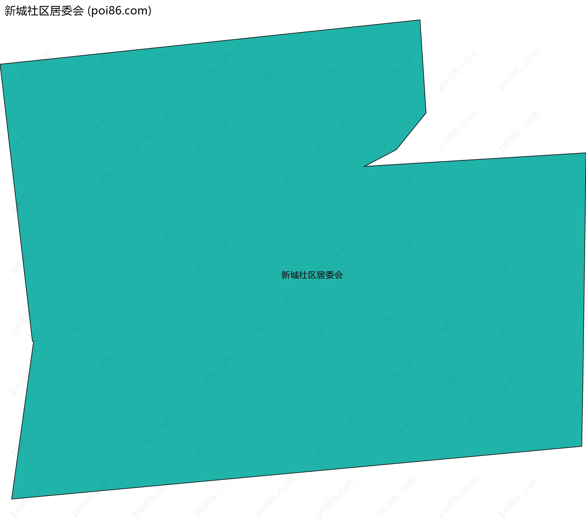 新城社区居委会边界地图