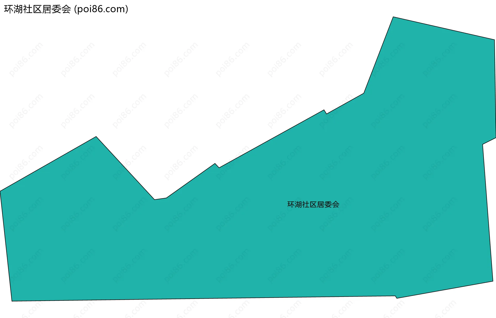 环湖社区居委会边界地图
