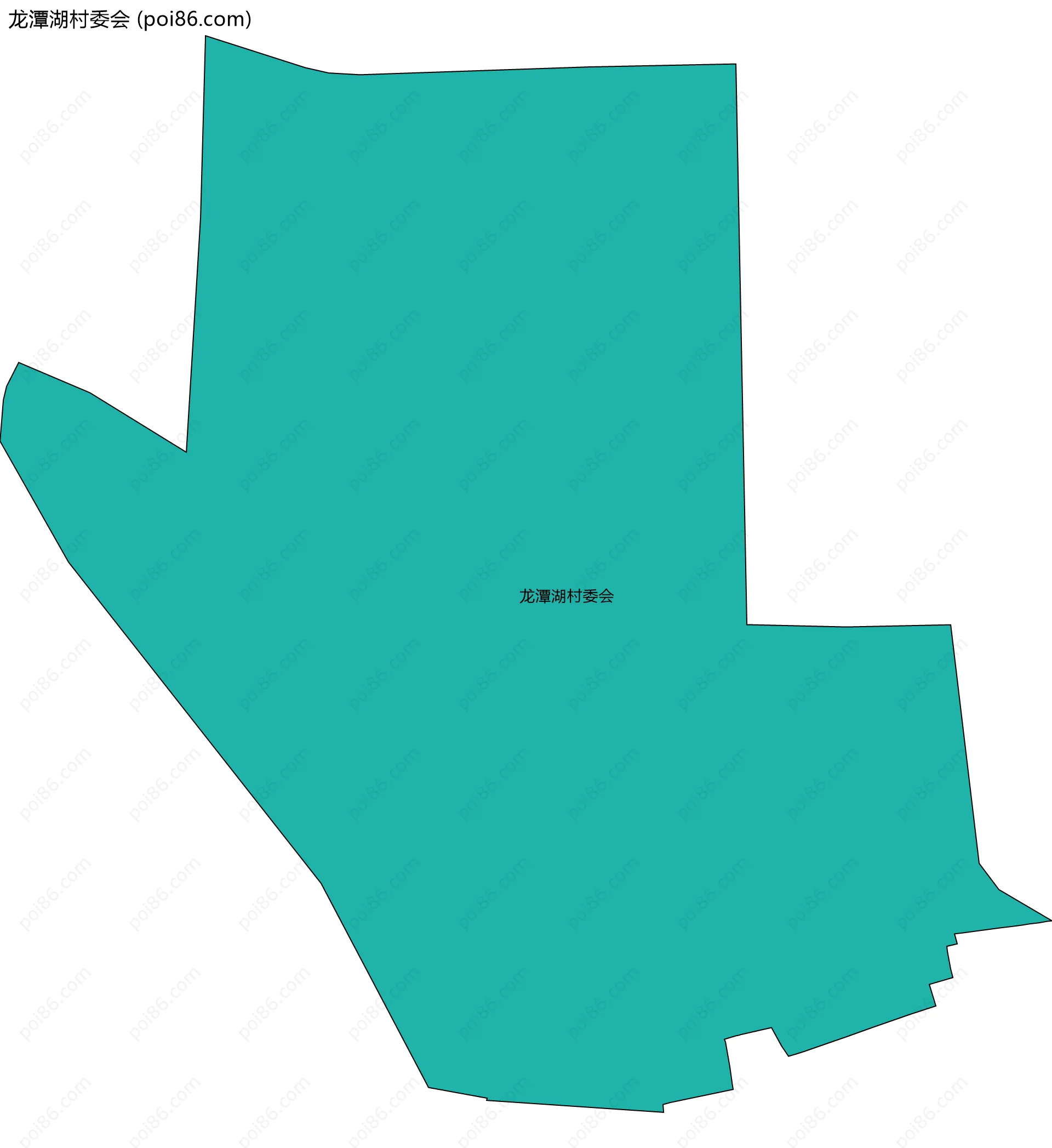 龙潭湖村委会边界地图