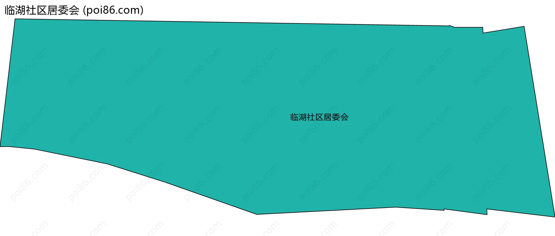 临湖社区居委会边界地图