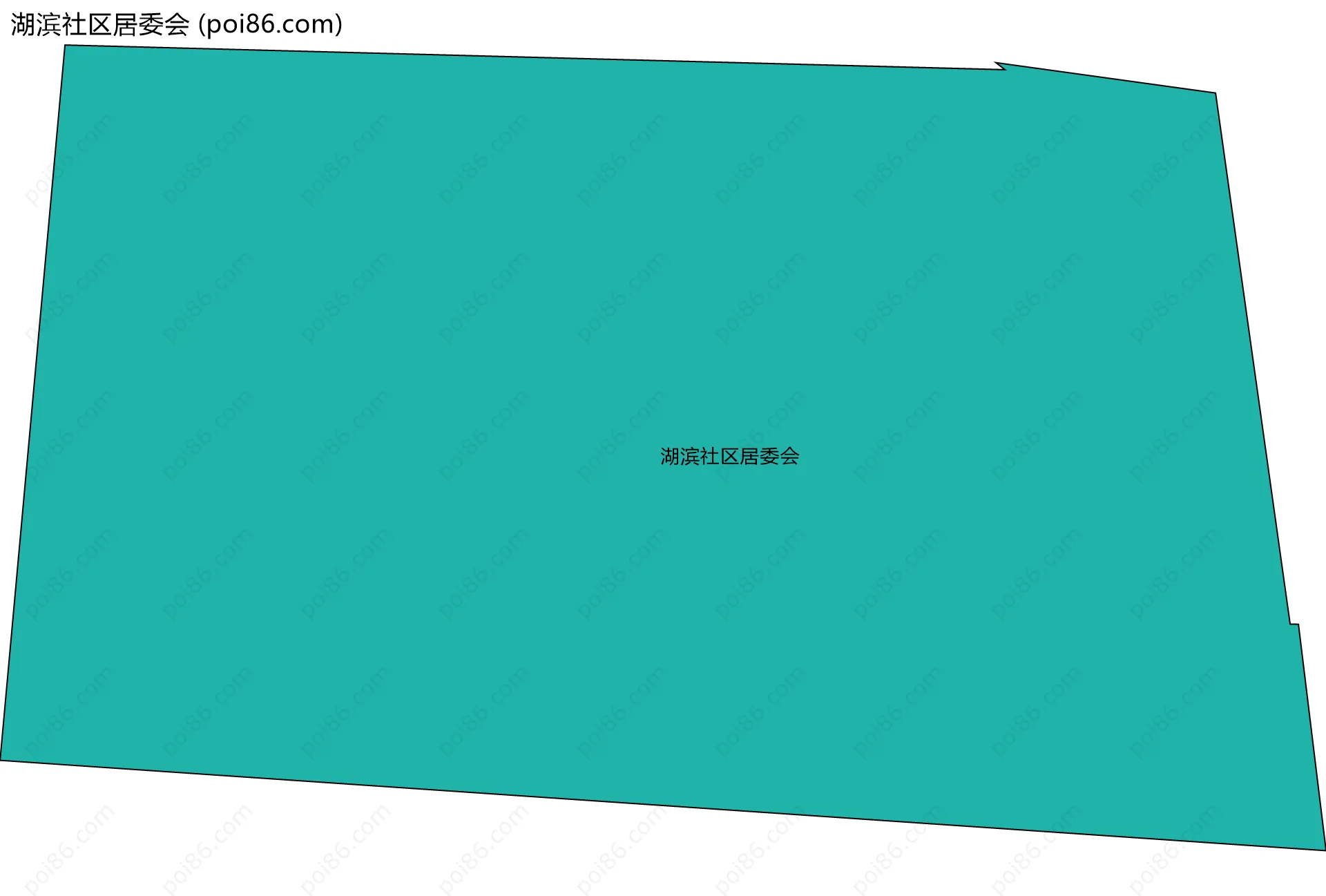 湖滨社区居委会边界地图