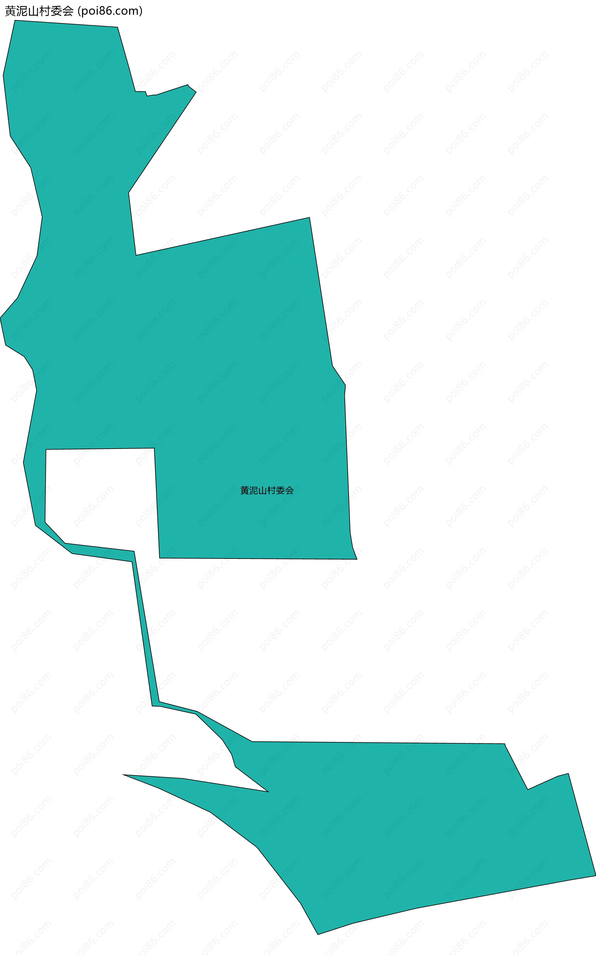 黄泥山村委会边界地图