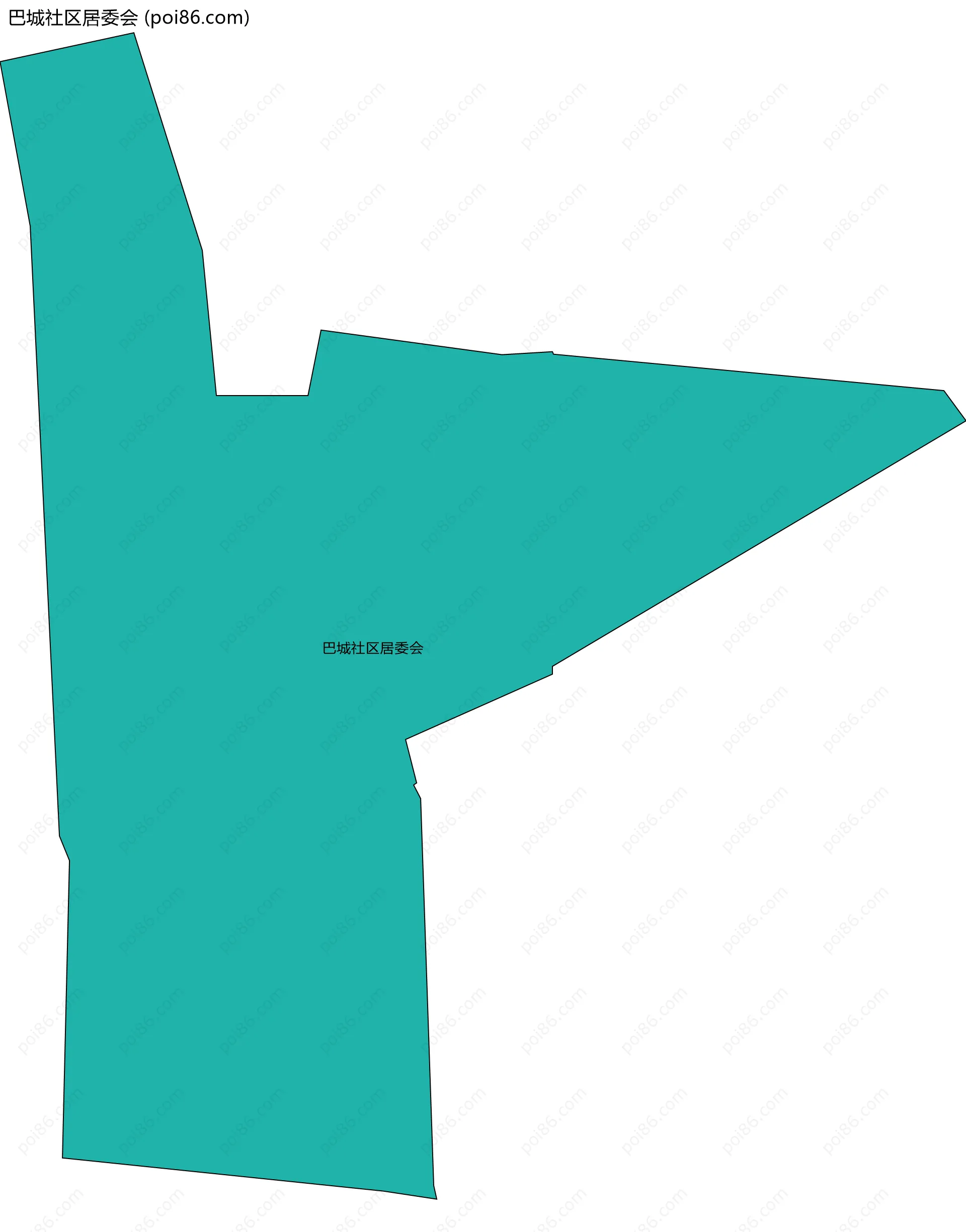 巴城社区居委会边界地图