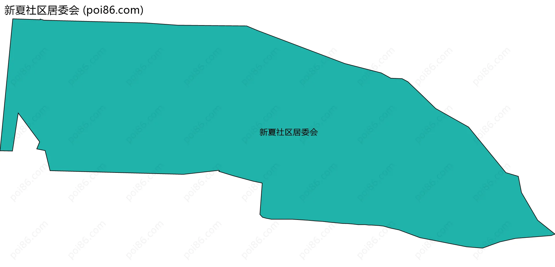 新夏社区居委会边界地图