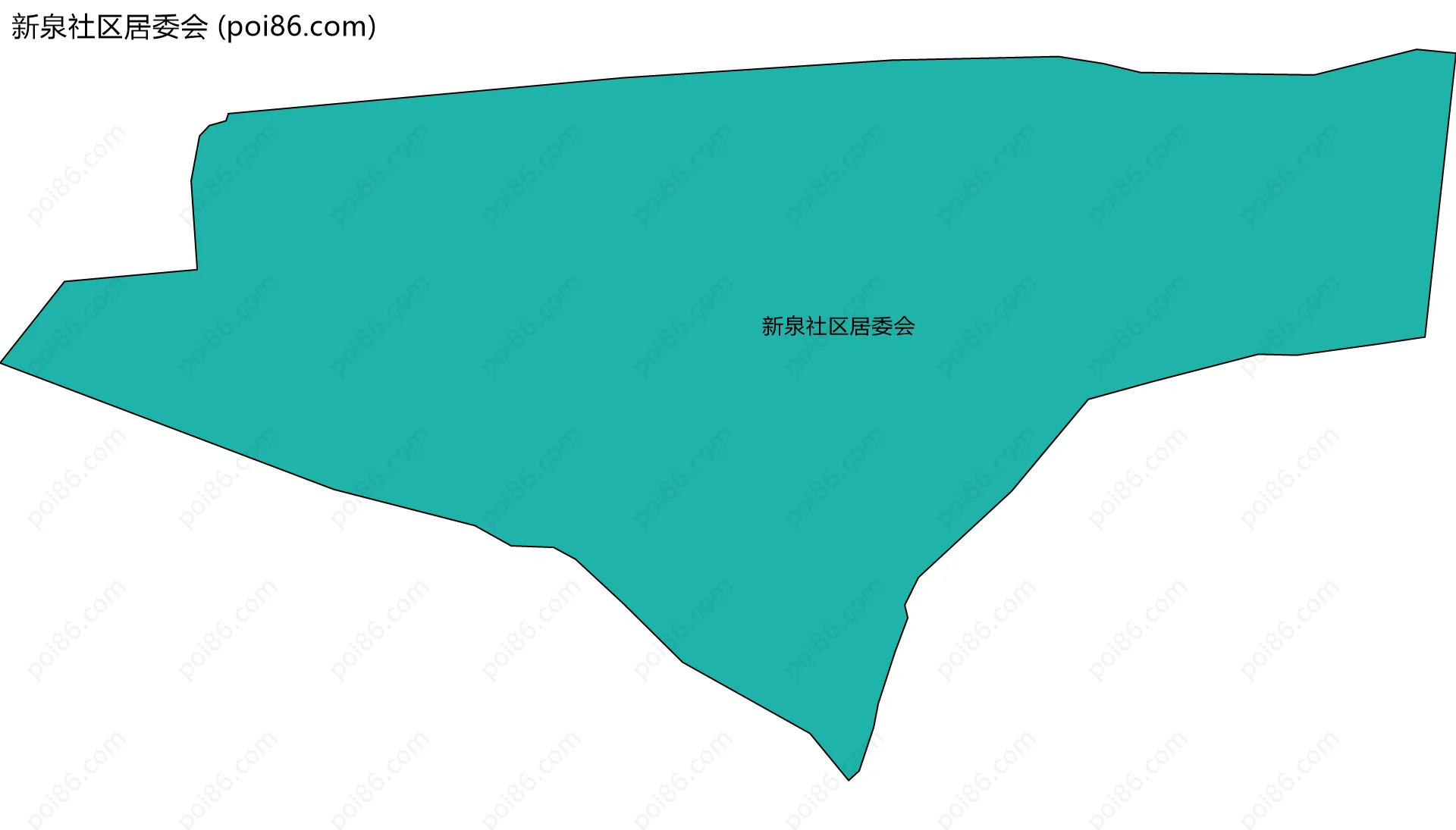 新泉社区居委会边界地图