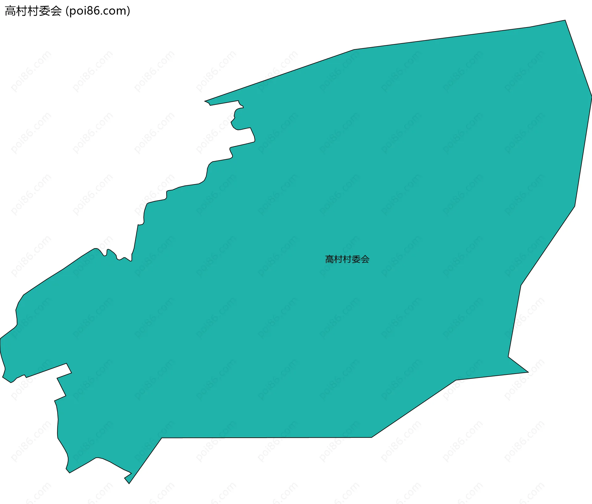 高村村委会边界地图