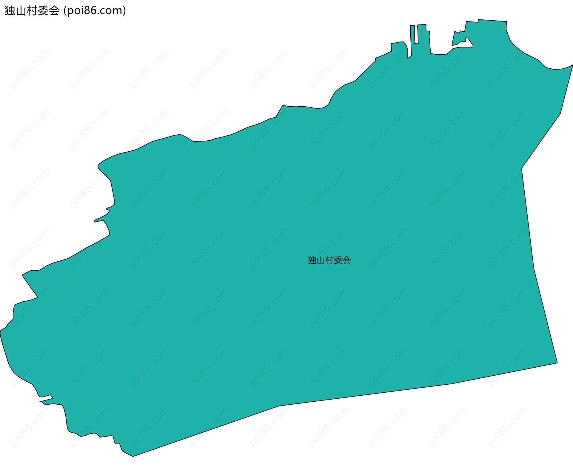 独山村委会边界地图