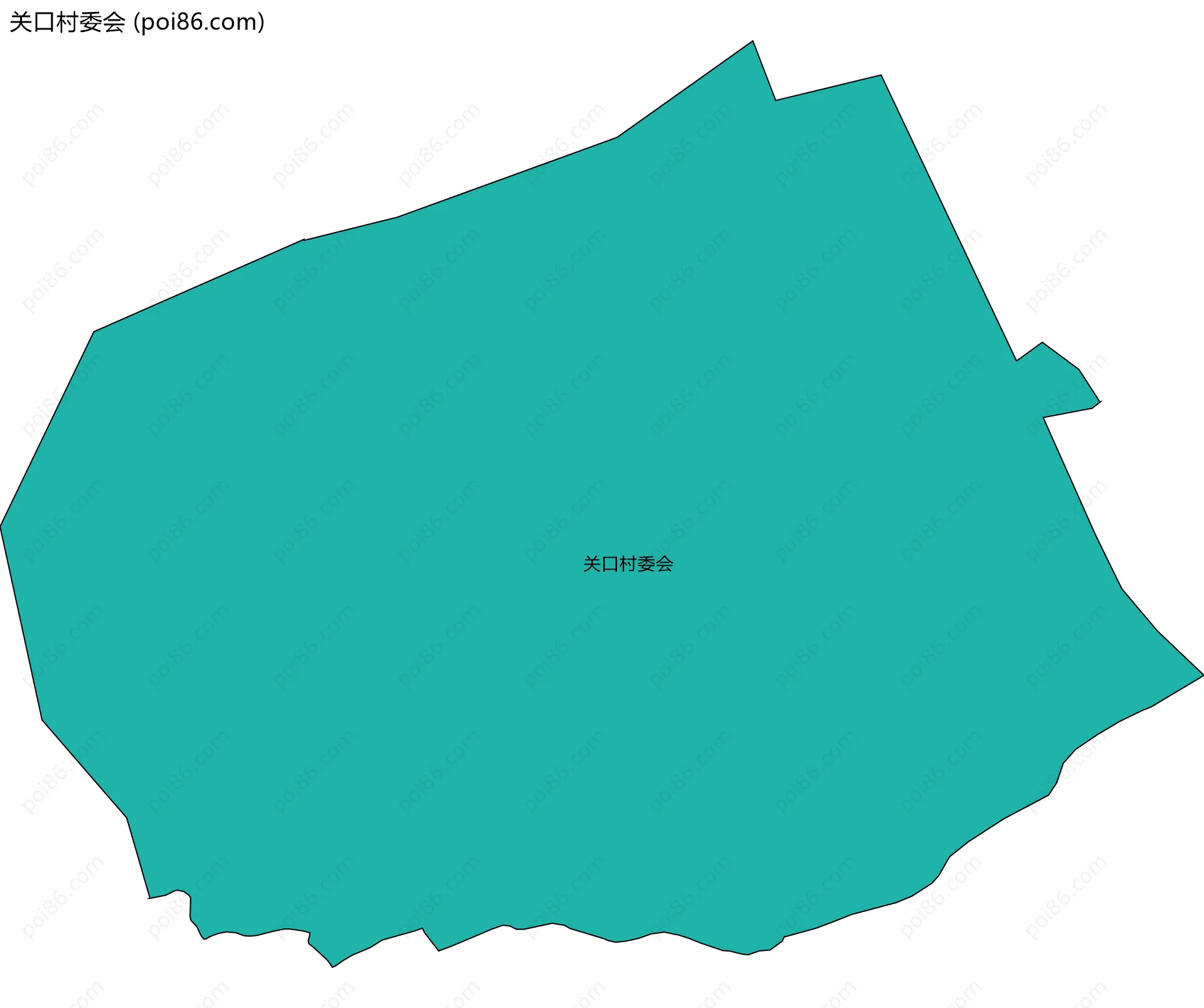 关口村委会边界地图