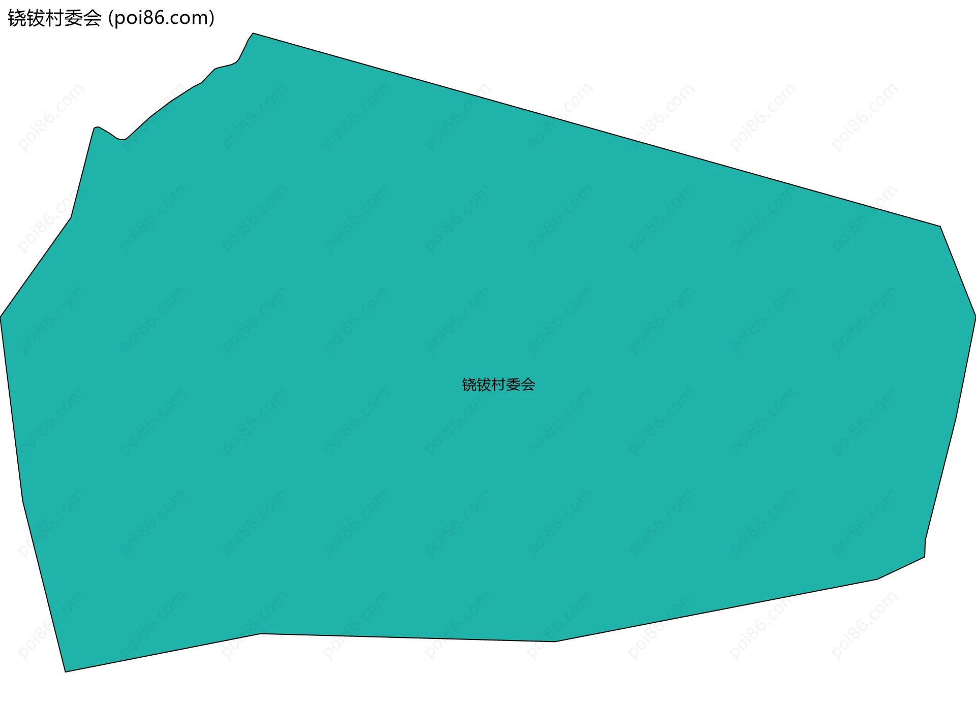 铙钹村委会边界地图