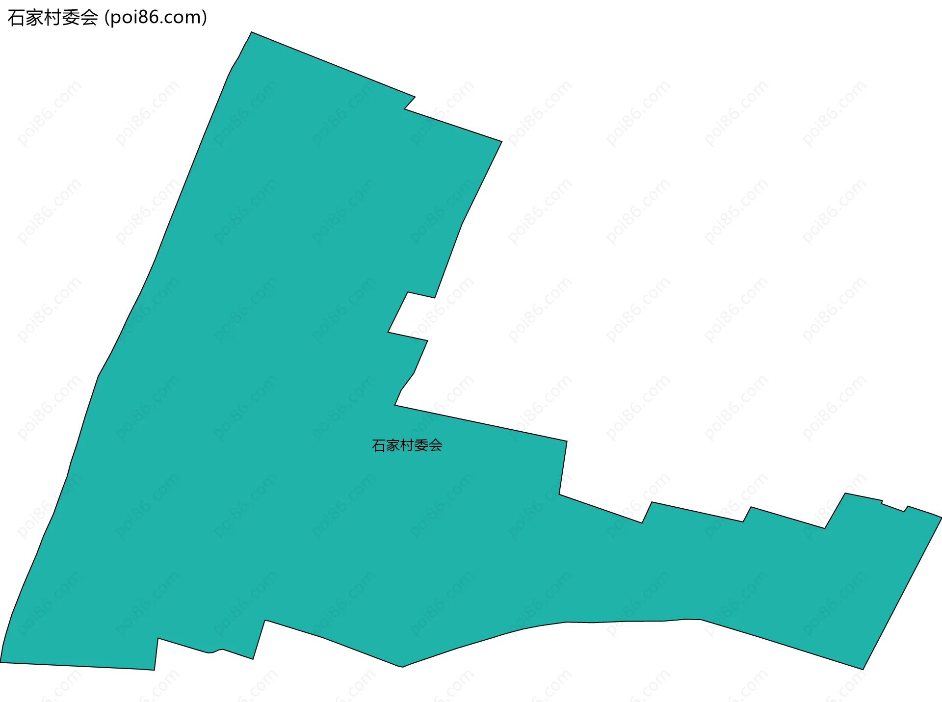 石家村委会边界地图