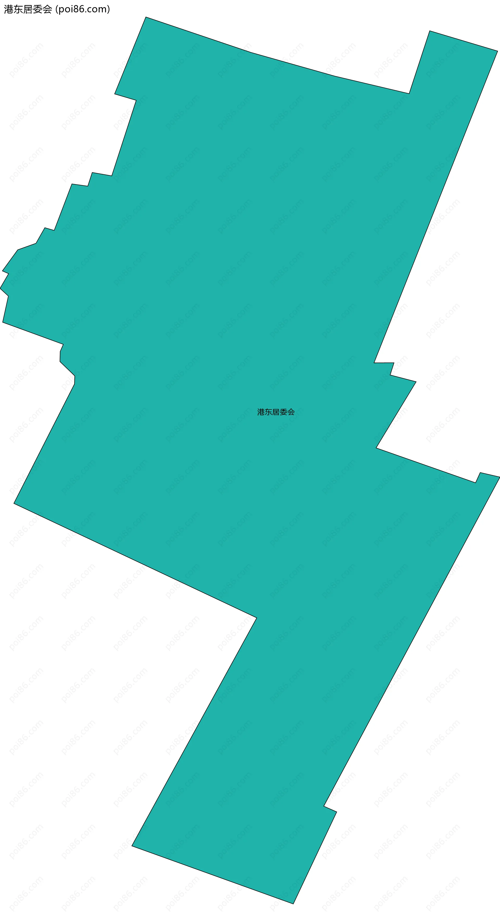 港东居委会边界地图