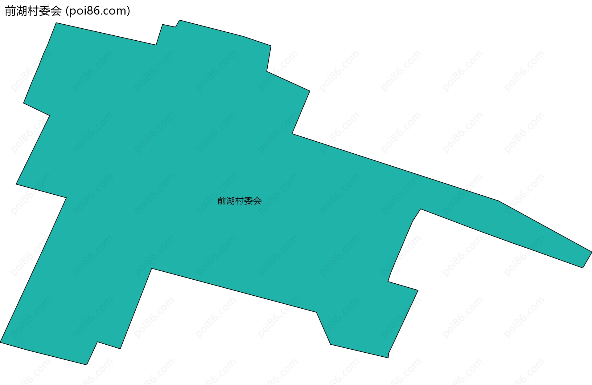 前湖村委会边界地图