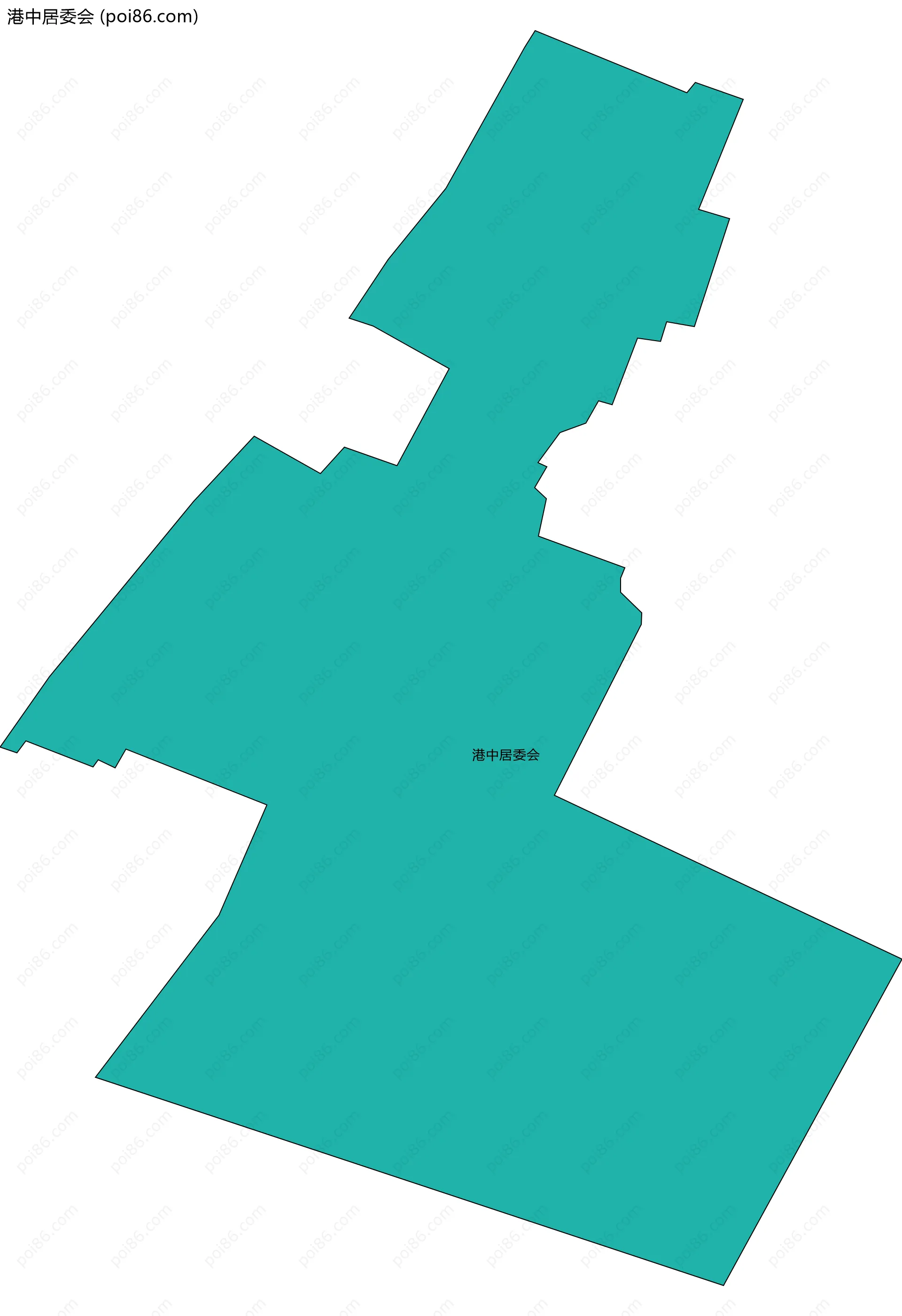 港中居委会边界地图