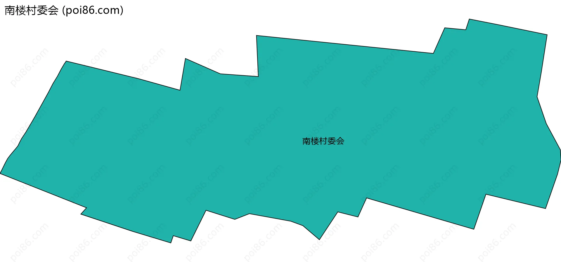 南楼村委会边界地图