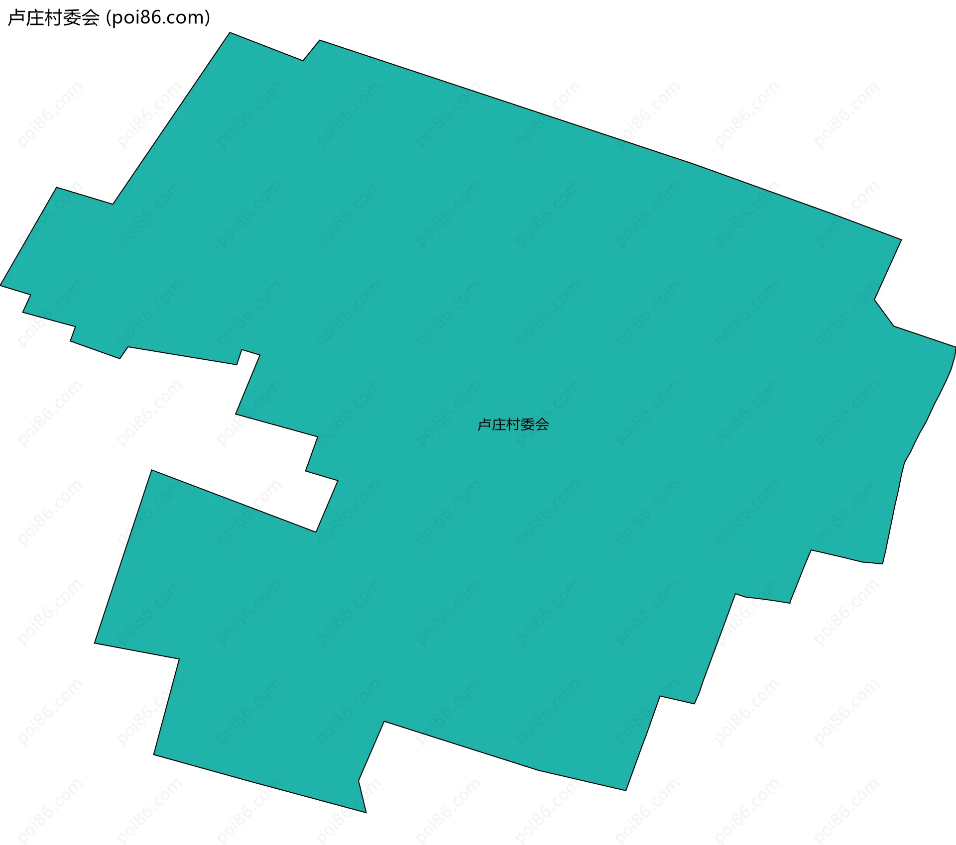 卢庄村委会边界地图