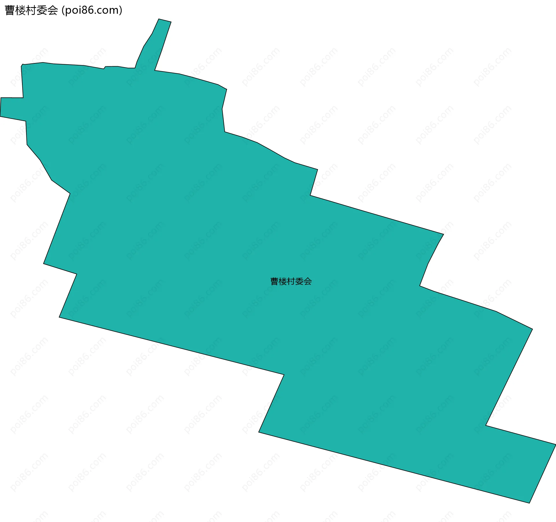 曹楼村委会边界地图