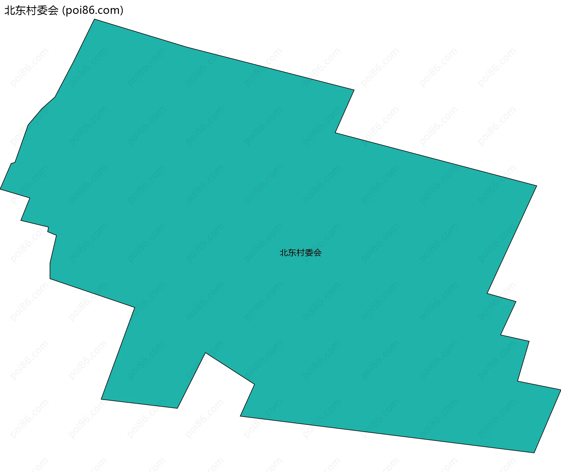 北东村委会边界地图