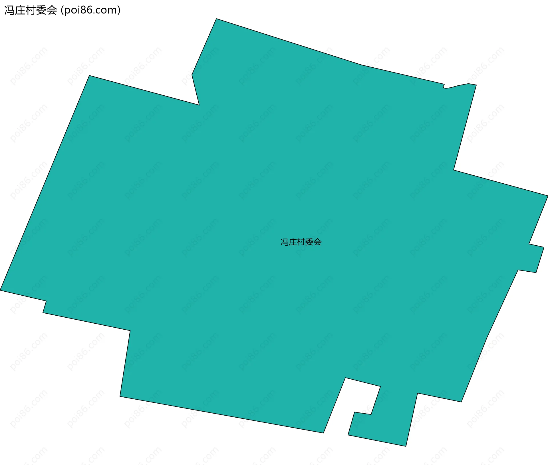 冯庄村委会边界地图