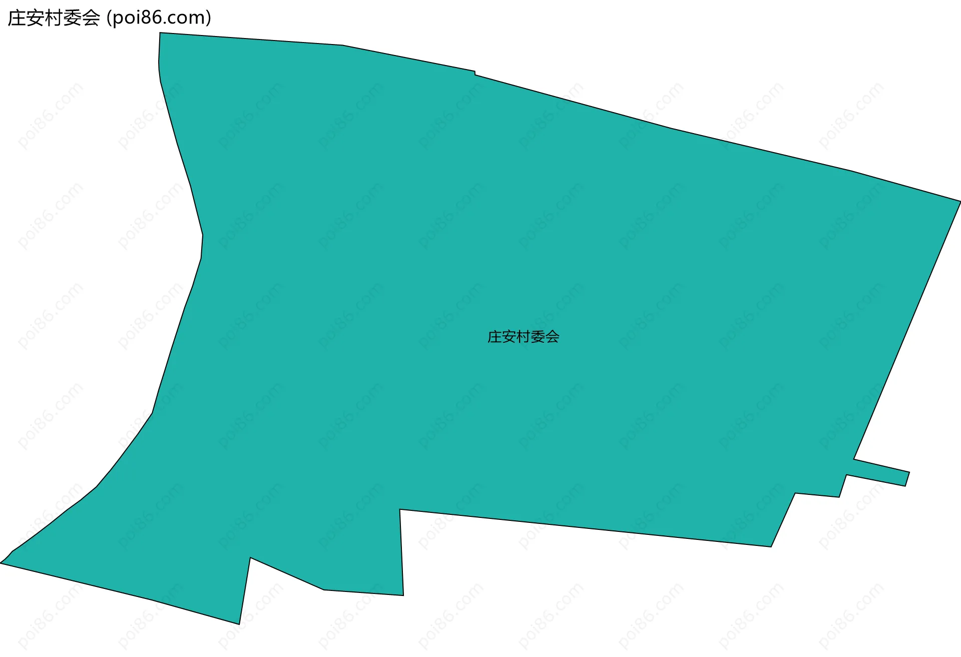 庄安村委会边界地图