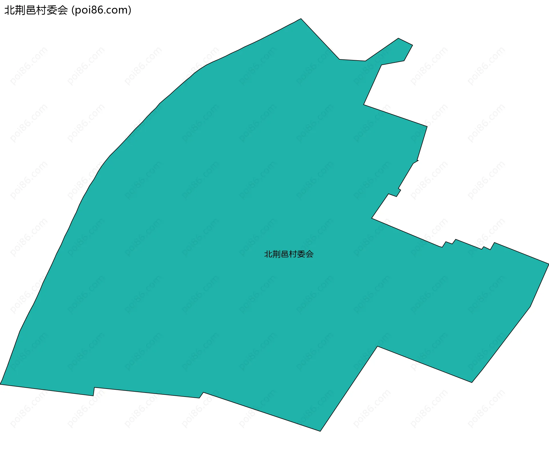 北荆邑村委会边界地图