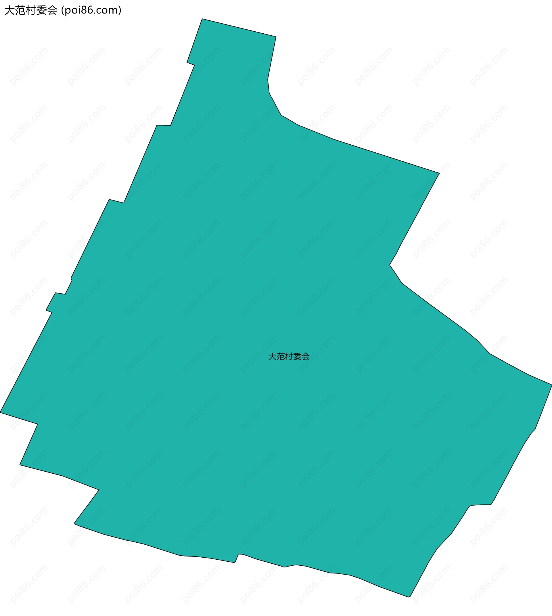 大范村委会边界地图