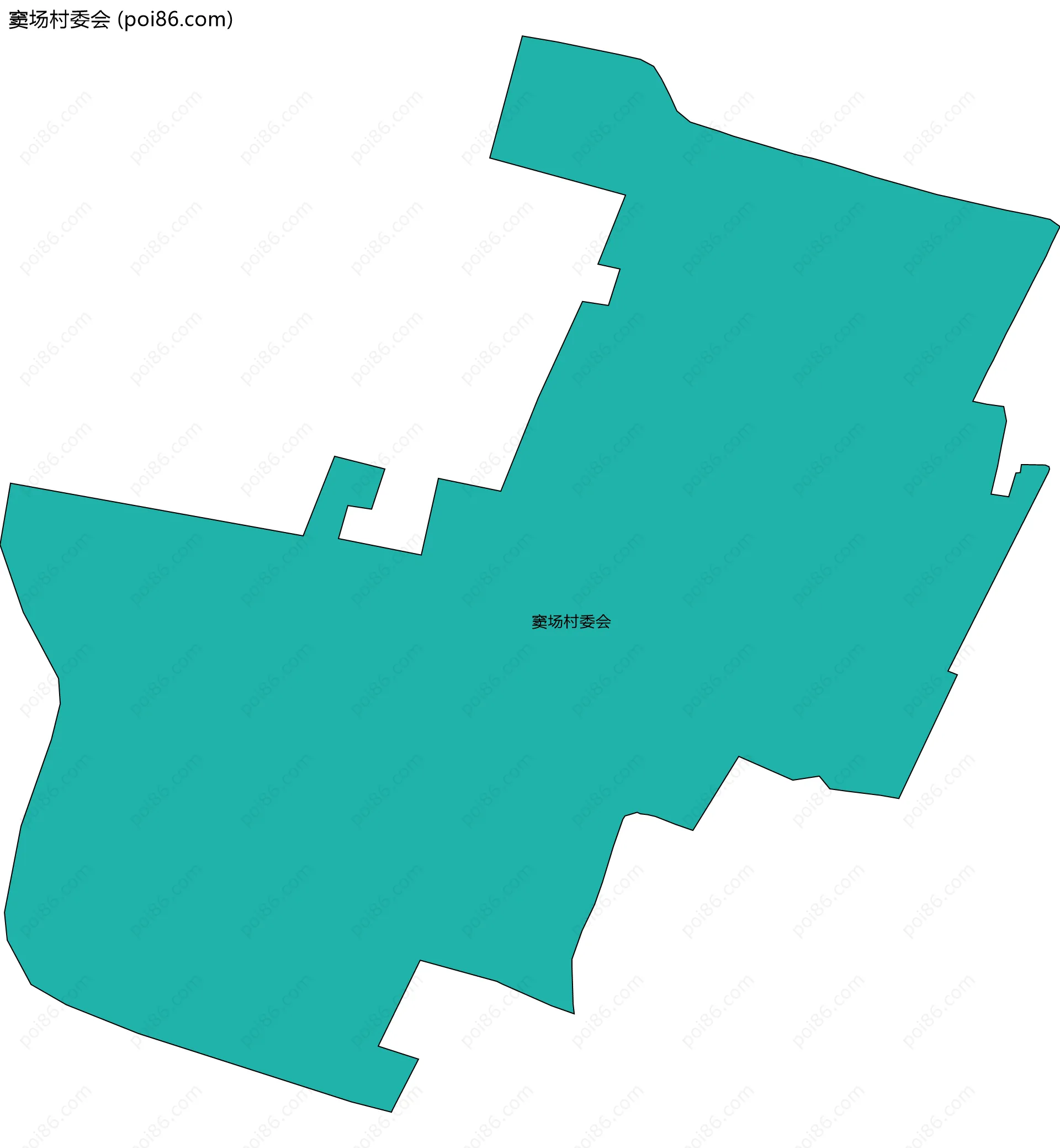 窦场村委会边界地图