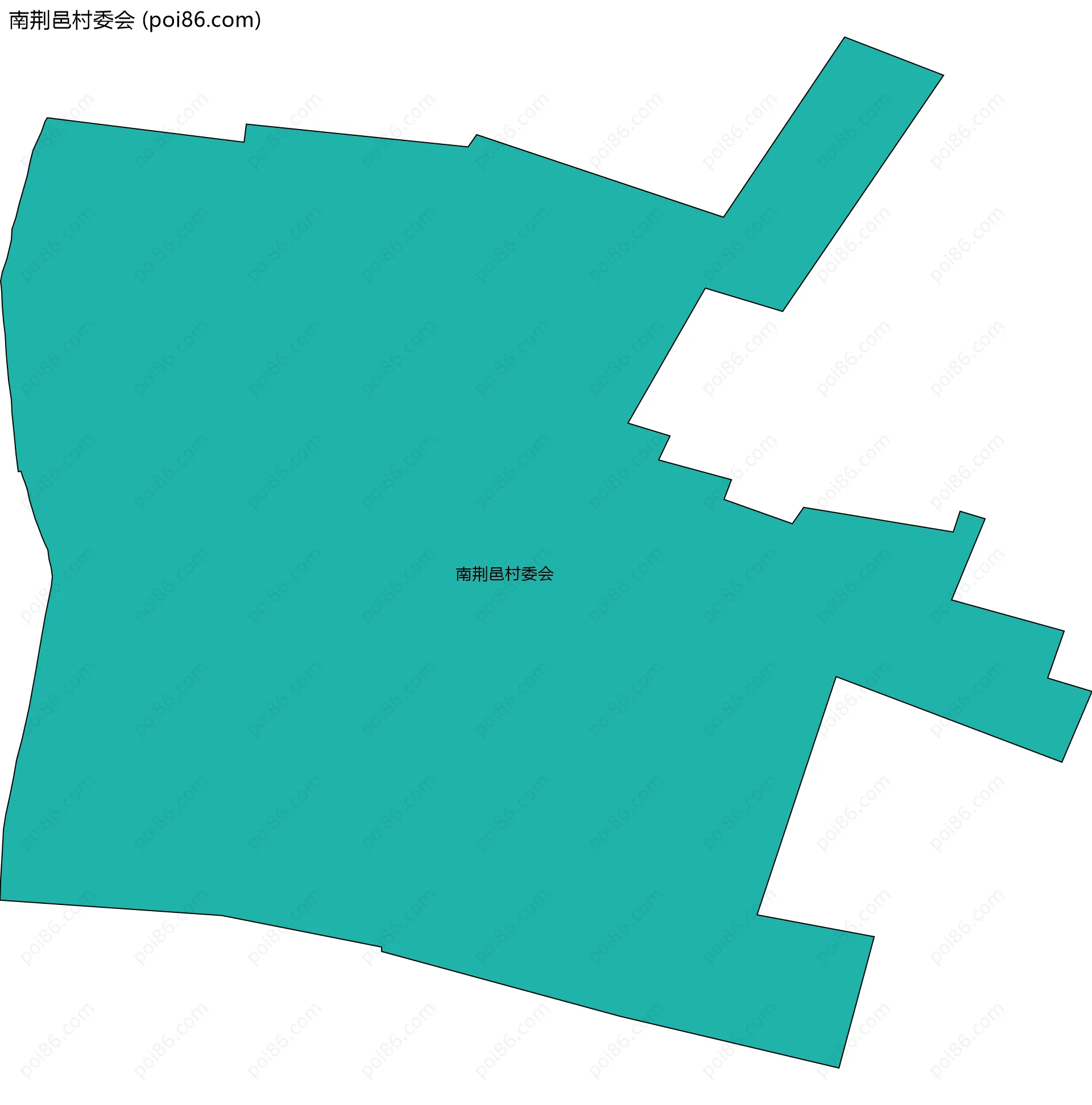 南荆邑村委会边界地图